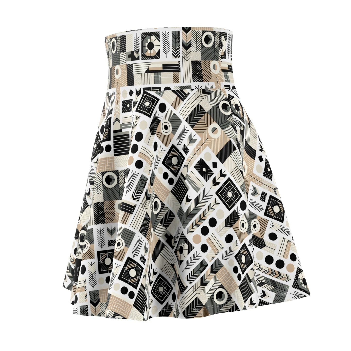 Elevated Athleisure Modern Sophistication With Sporty Elements Women's Skater Skirt - 8404 Design-57