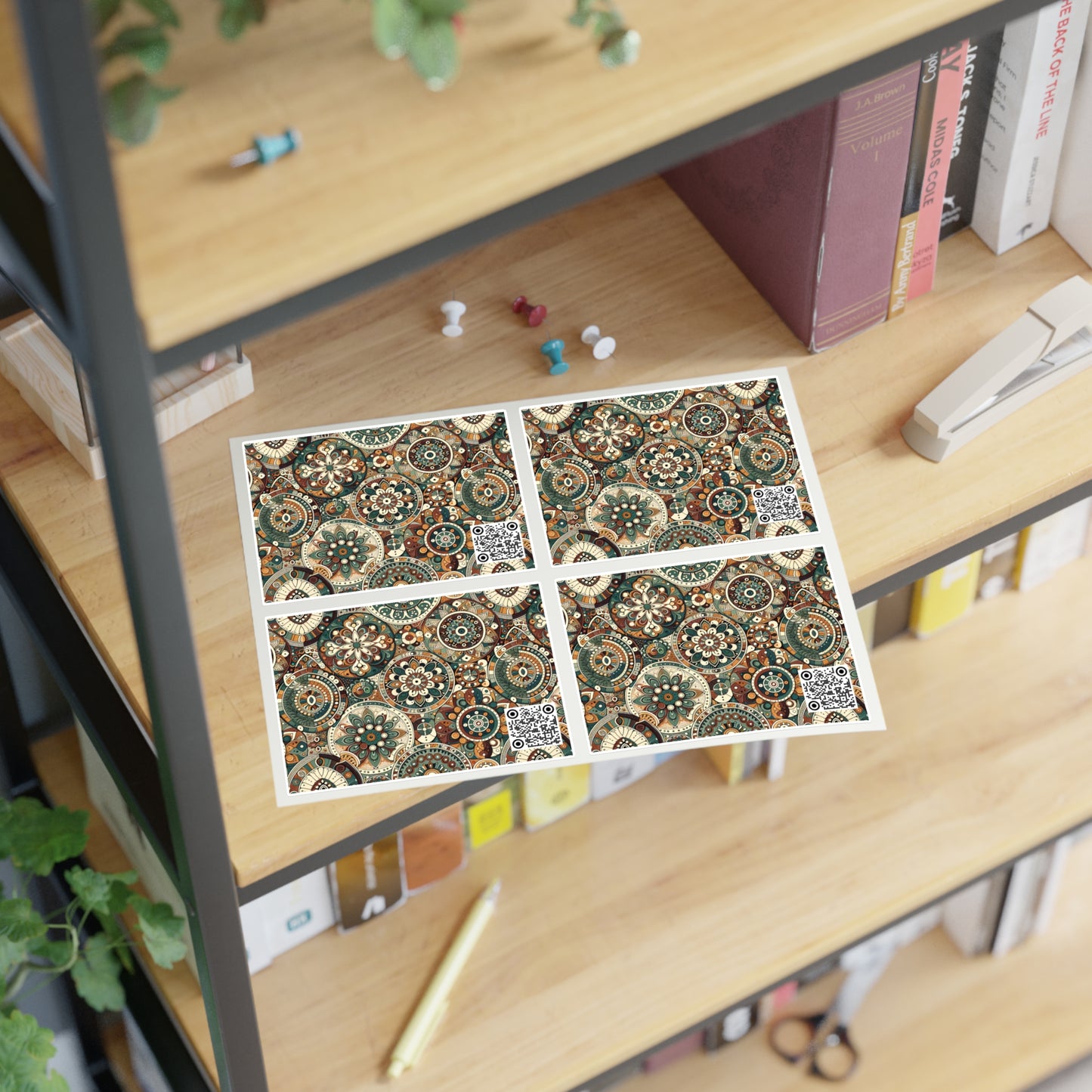 Cultural Artisanal Fusion Cultural Artisanal Streetwear Sticker Sheets - 8404 Design-61