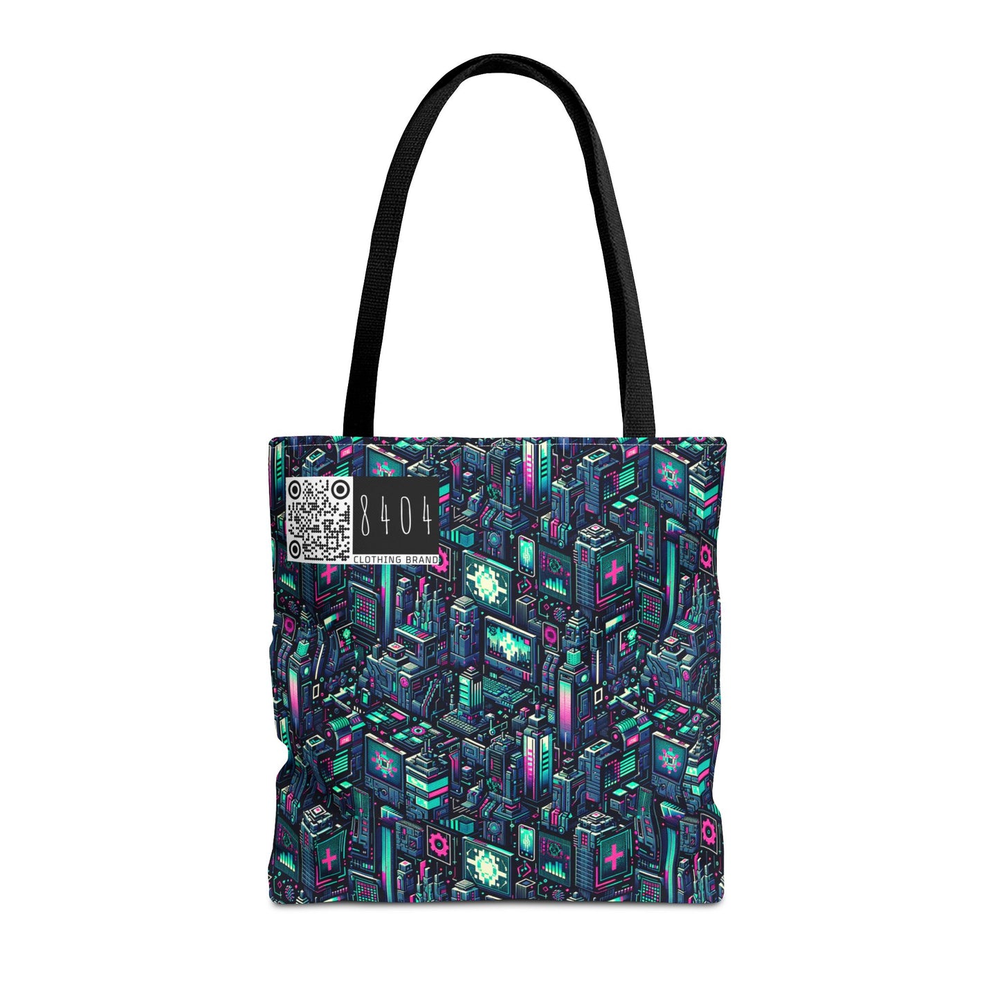 Digital Rebellion Tech-Inspired Streetwear Tote Bag - 8404 Design-58