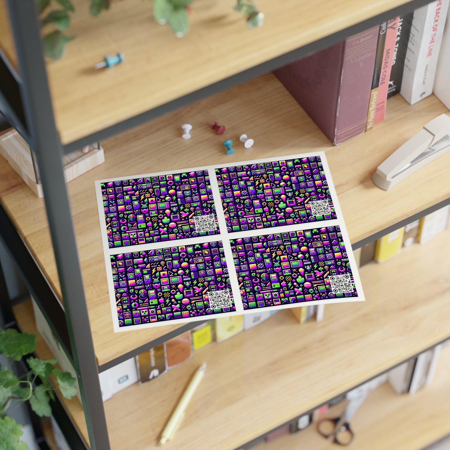 Digital Nostalgia Remix Modern Vintage Fusion Sticker Sheets - 8404 Design-49