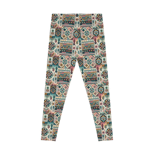 Digital Artisanal Fusion Digital Artisanal Stretch Leggings - 8404 Design-49