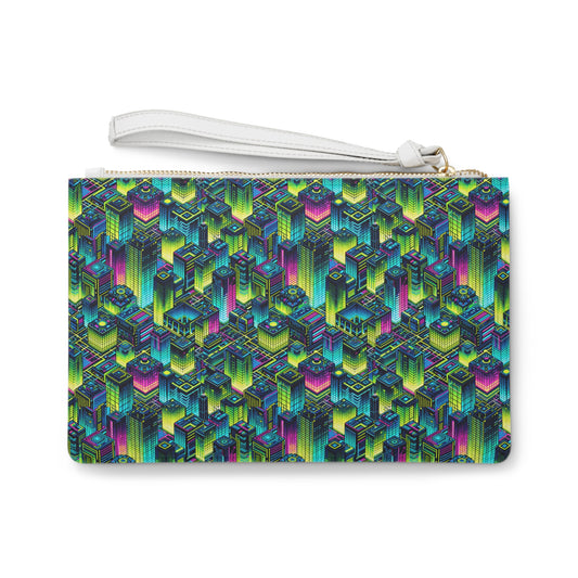 Tech-Infused Neon Tech-Forward Streetwear Clutch Bag - 8404 Design-65