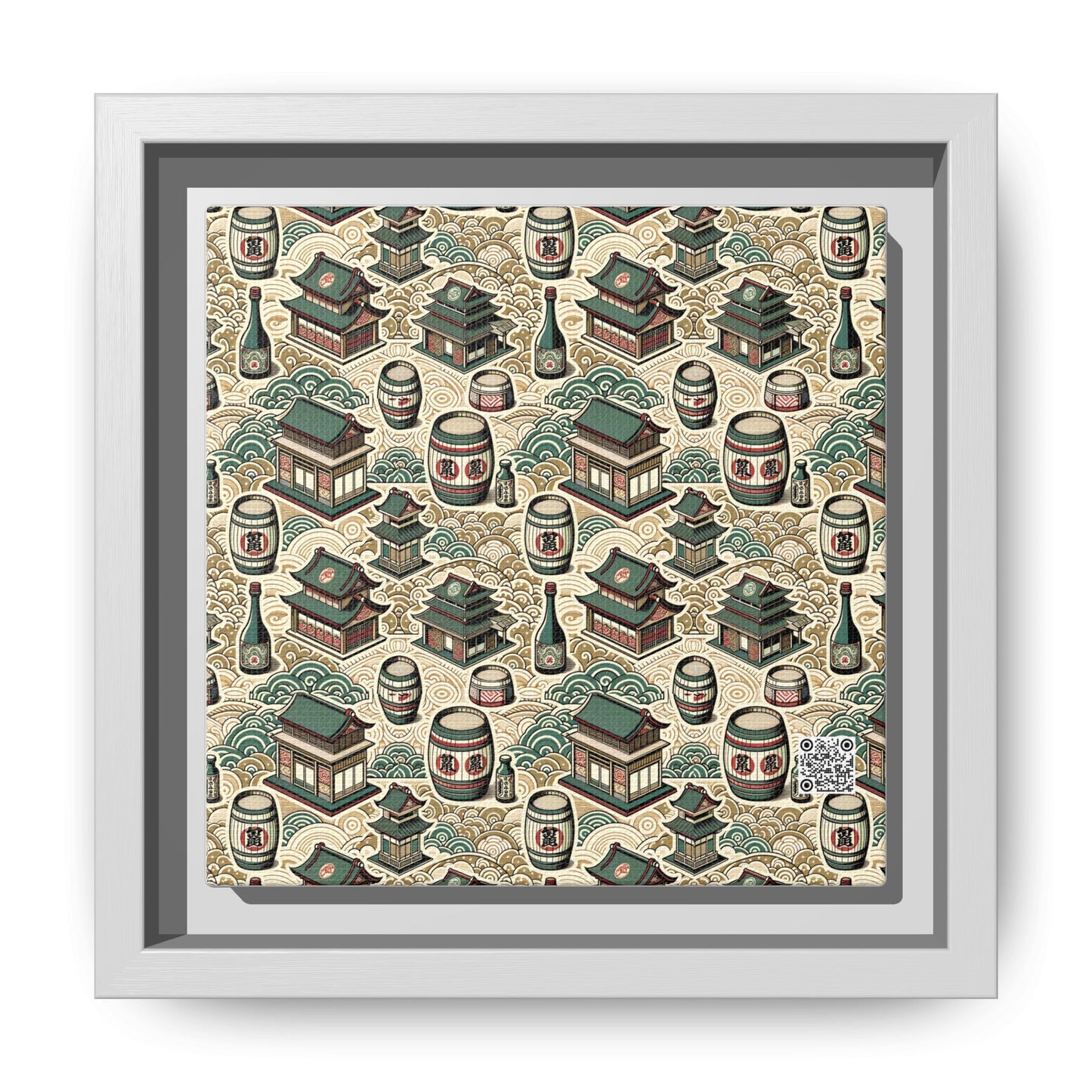 Cultural Artisanal Fusion Contemporary Cultural Elegance Matte Canvas, Framed (multi-Color) - 8404 Design-68 B