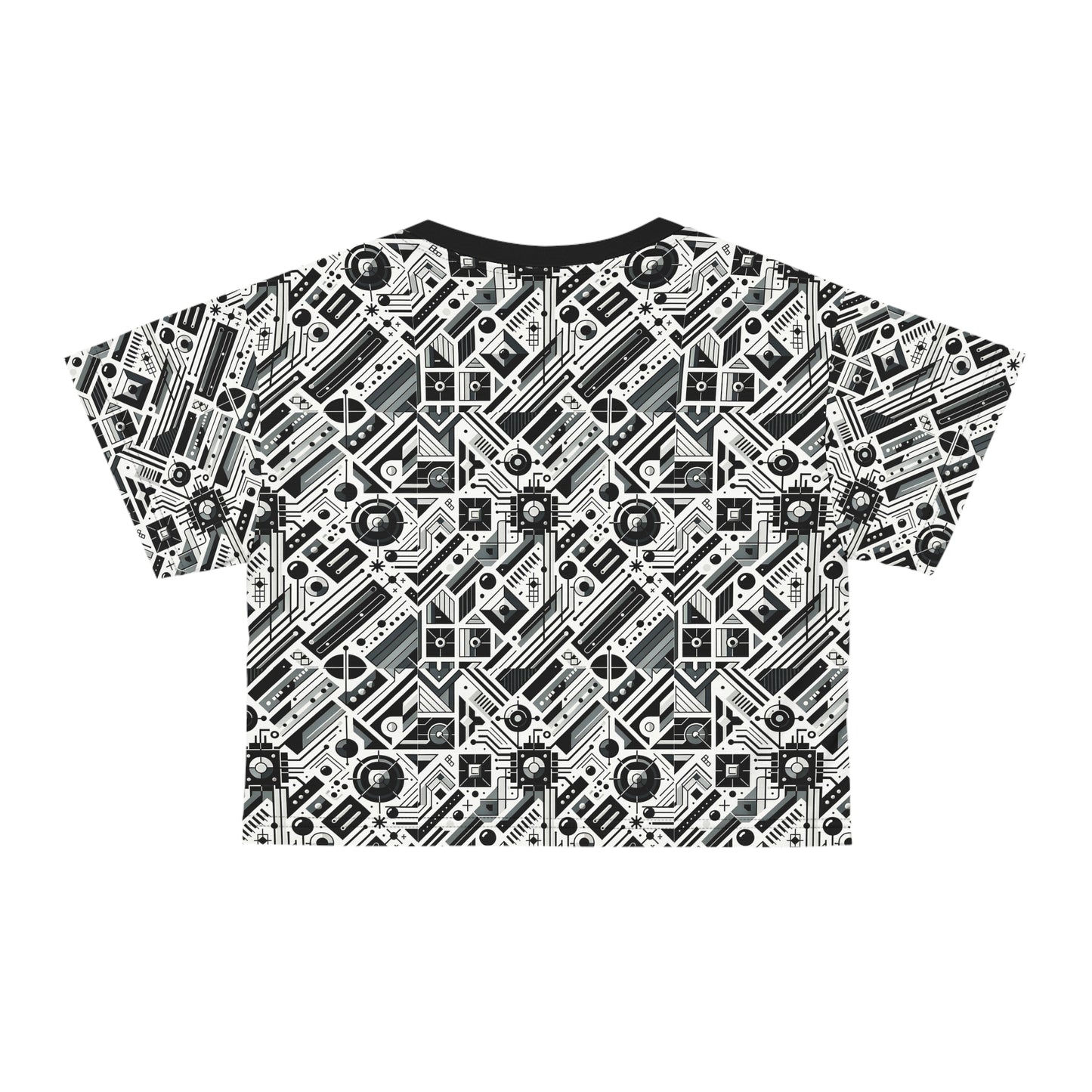 Digital Minimalism Minimalist Tech Crop Tee - 8404 Design-62
