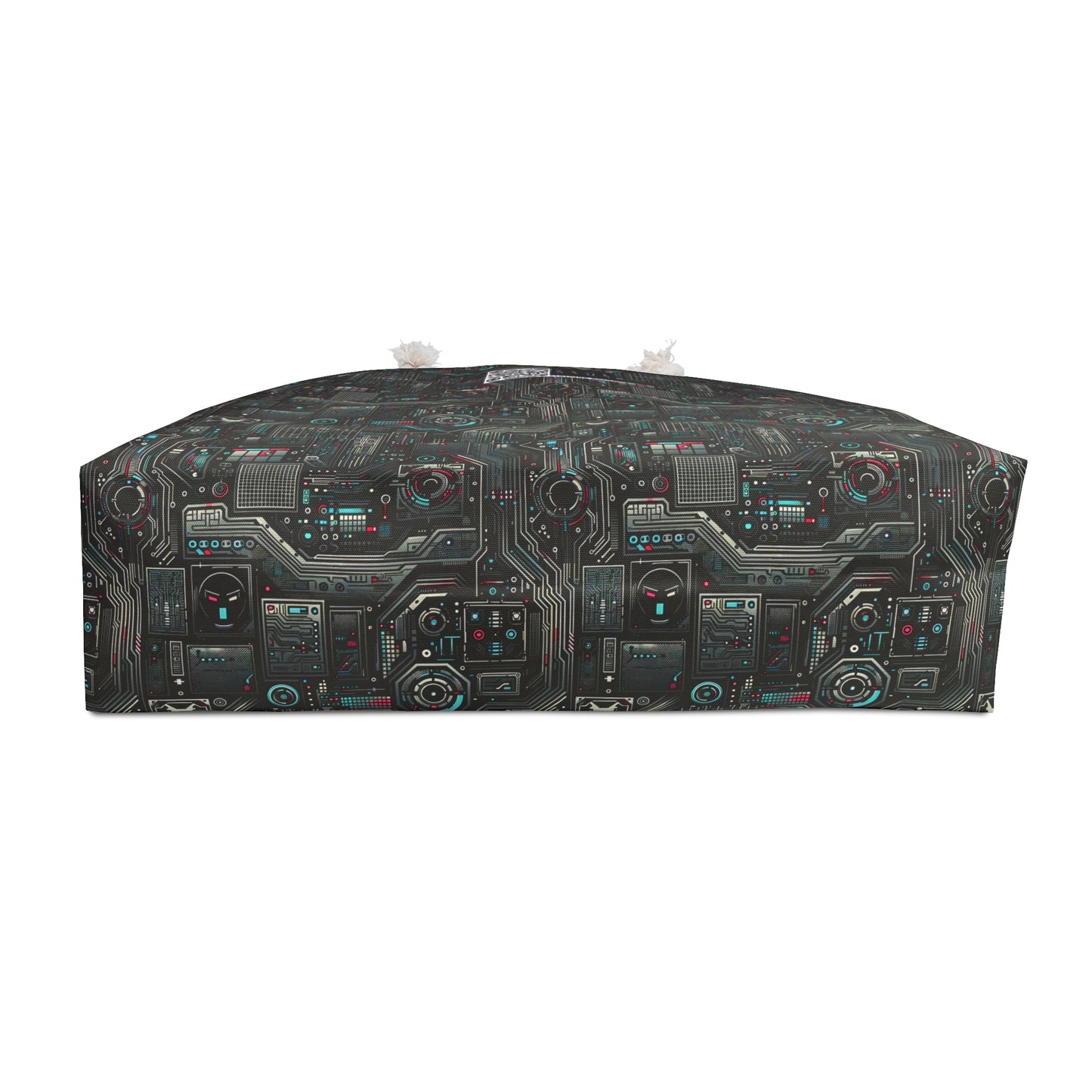 Tech Noir Aesthetics Sleek Tech Streetwear Weekender Bag - 8404 Design-52