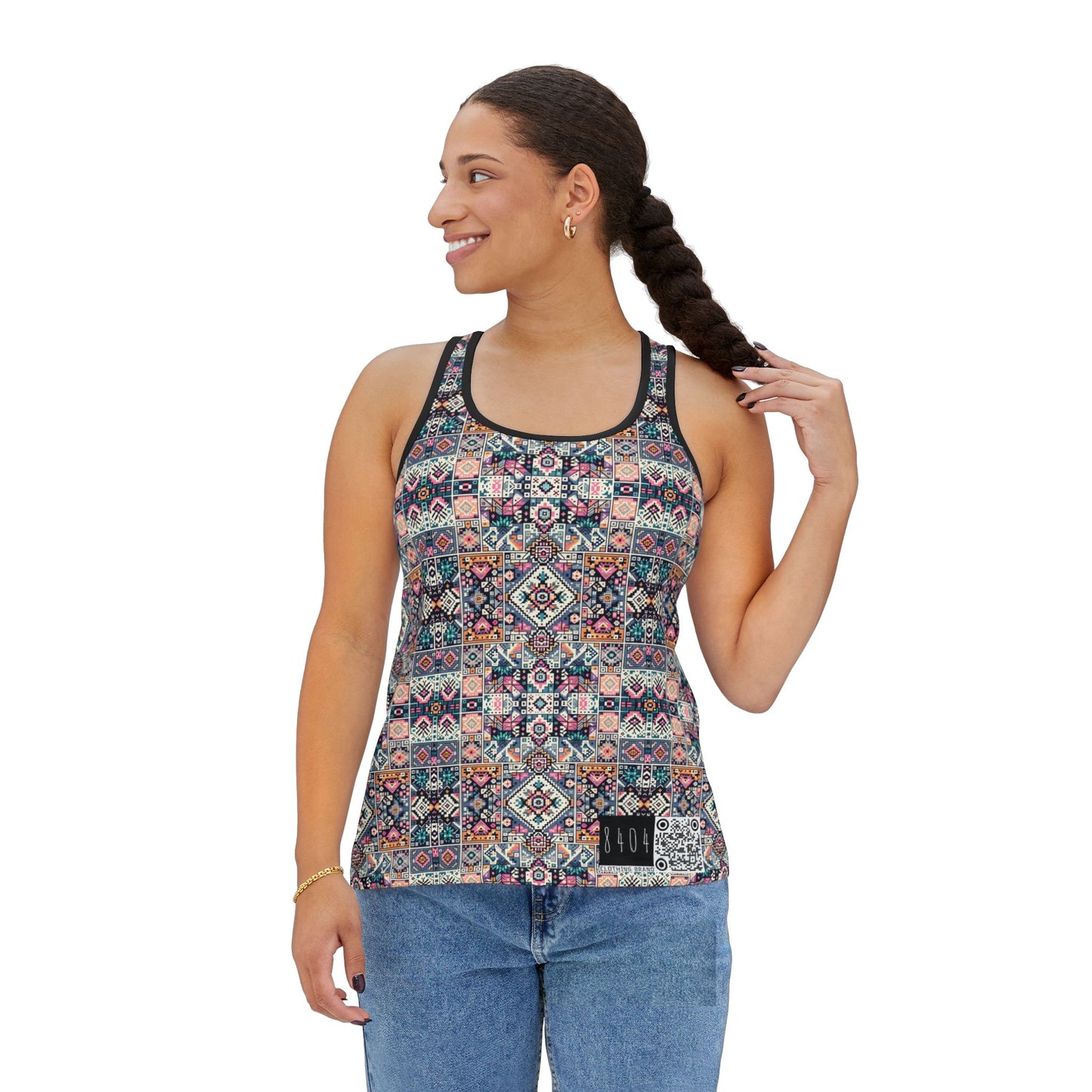 Digital Artisanal Fusion Digital Artisanal Women's Tank Top - 8404 Design-65