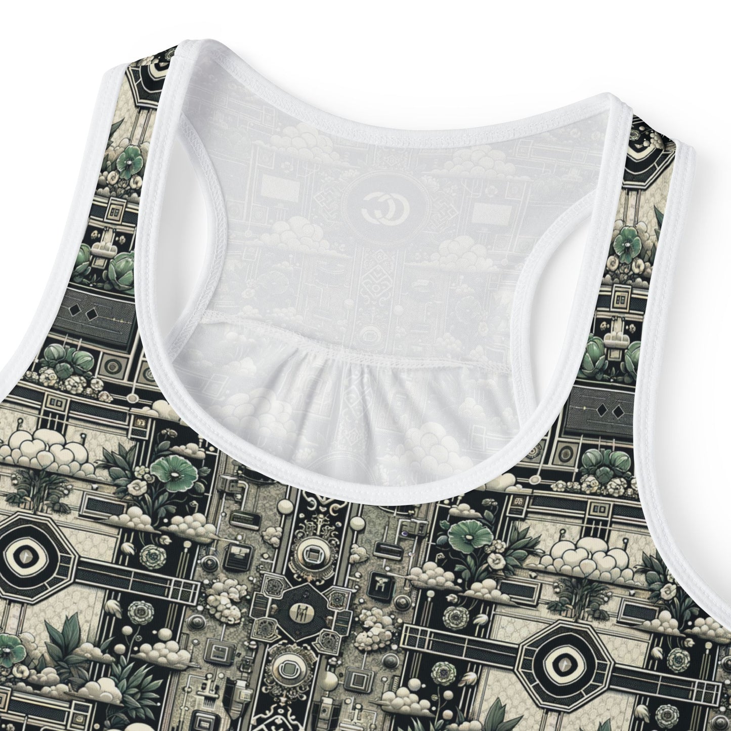 Cyber Garden Party Tech Garden Extravaganza Women's Tank Top - 8404 Design-54