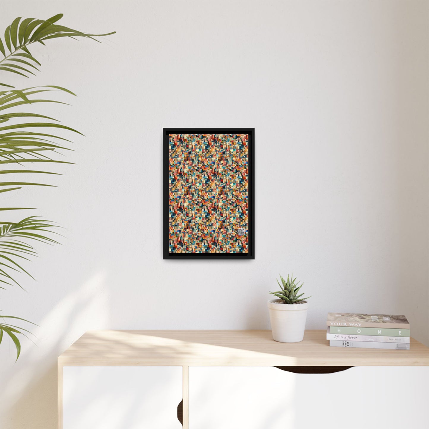 Digital Artistic Expression Artistic Streetwear Matte Canvas, Framed (multi-Color) - 8404 Design-46 B