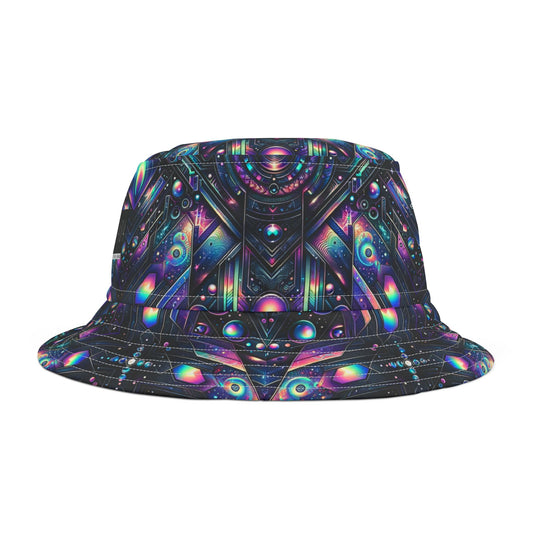 Galactic Hues Tech-Forward Cosmic Fusion Bucket Hat - 8404 Design-58