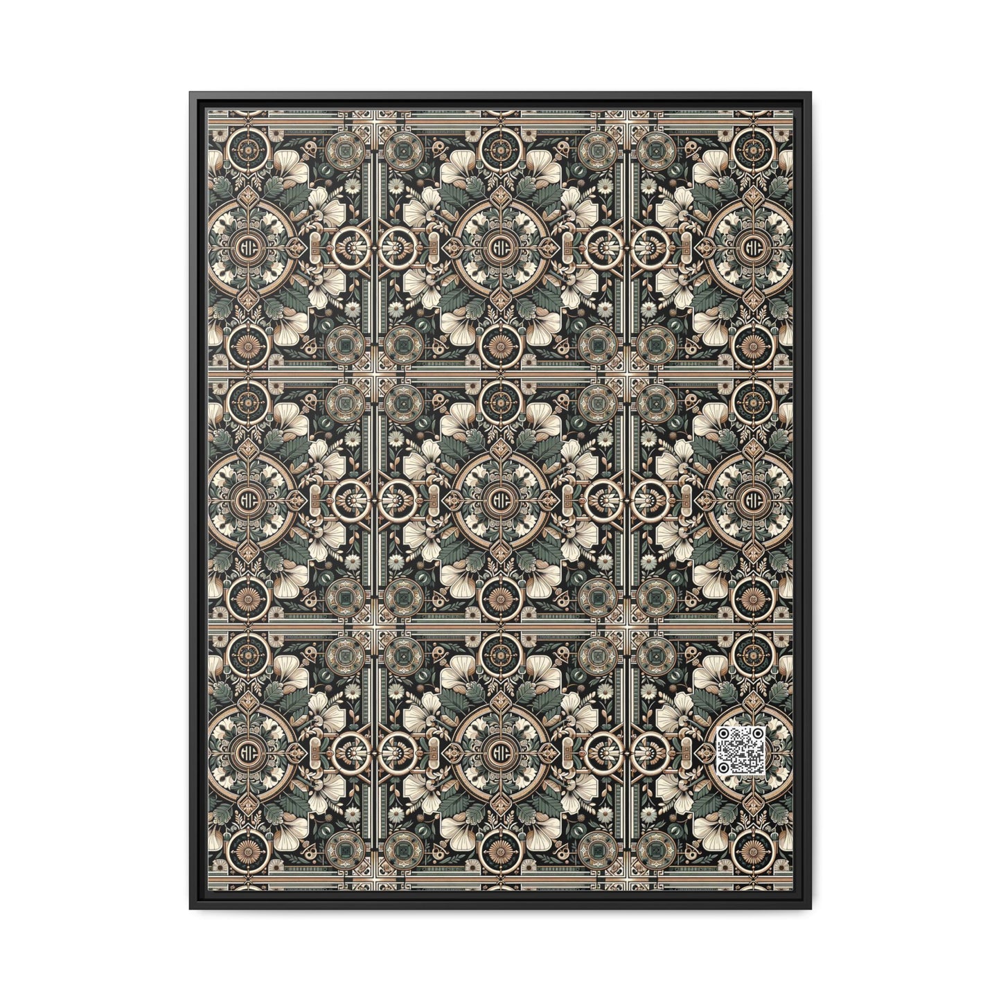 Cyber Garden Party Tech Garden Extravaganza Matte Canvas, Framed (multi-Color) - 8404 Design-66 A