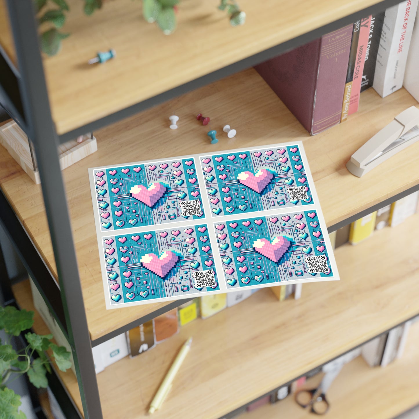 Digital Romance Modern Tech Romance Sticker Sheets - 8404 Design-44