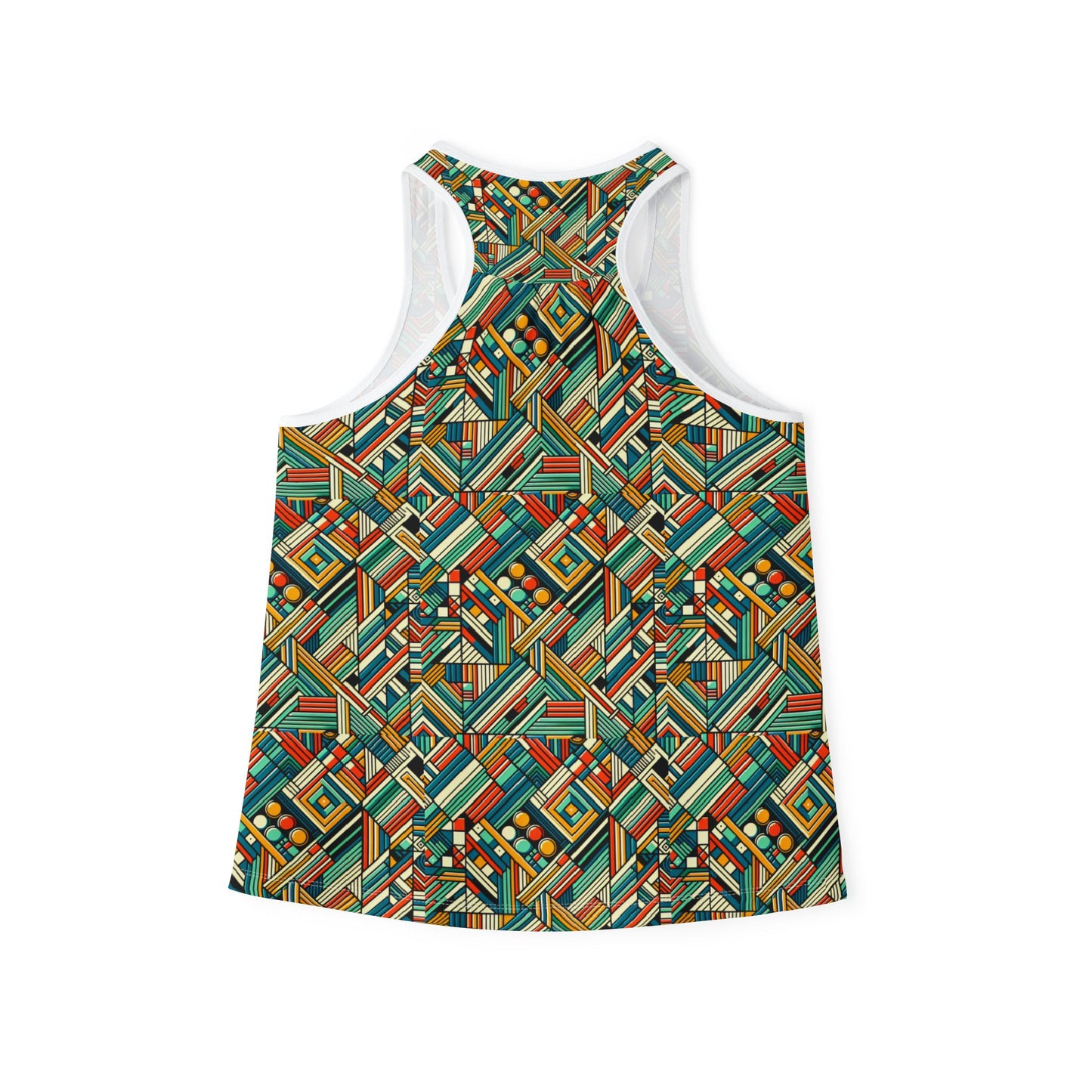 Abstract Graphic Art Modern Artistic Expression Women's Tank Top - 8404 Design-67