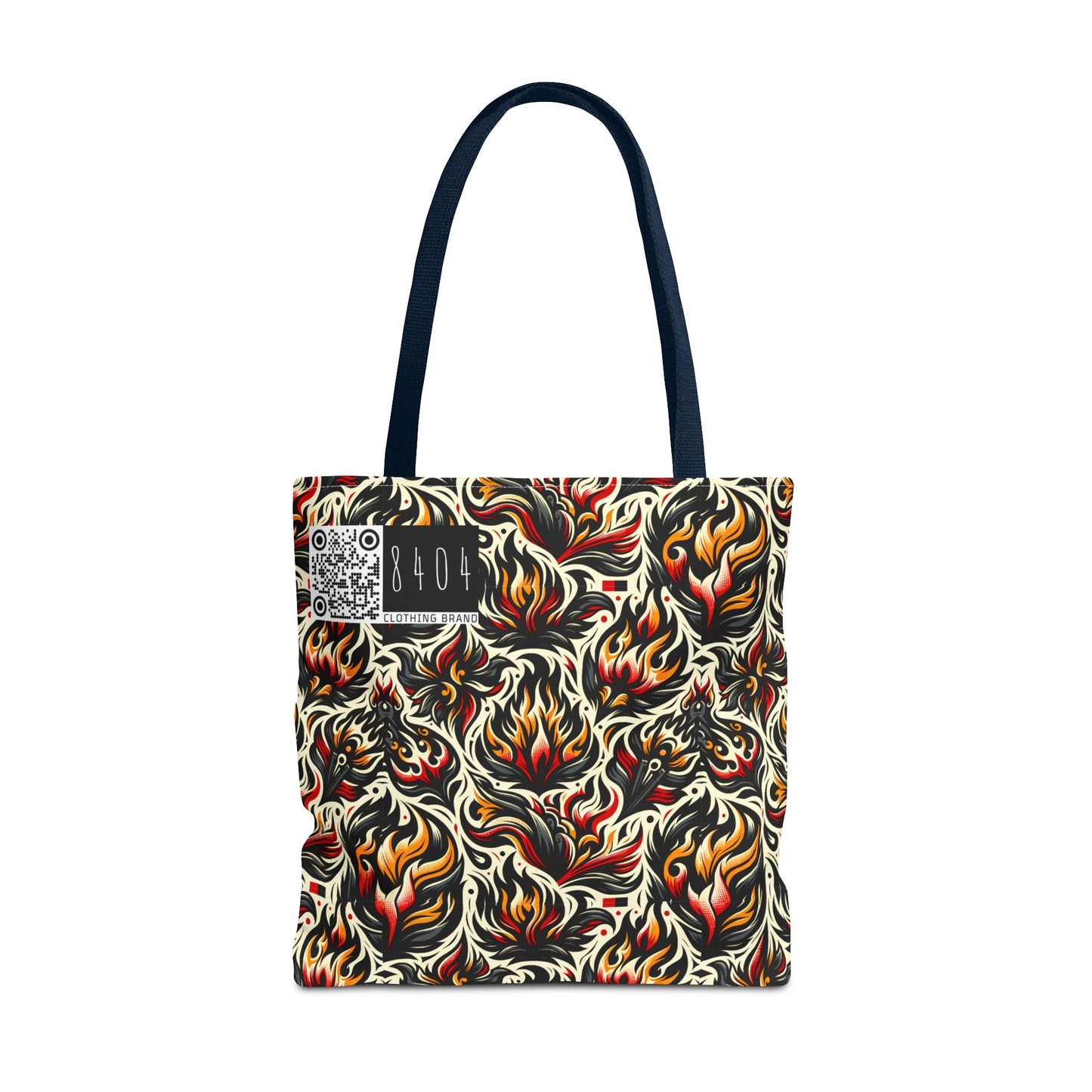 Fire & Flames Bold Streetwear Statement Tote Bag - 8404 Design-57