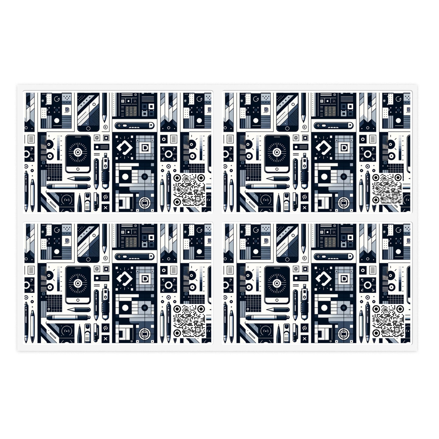 Minimalist Athleisure Minimalist Tech Sticker Sheets - 8404 Design-60