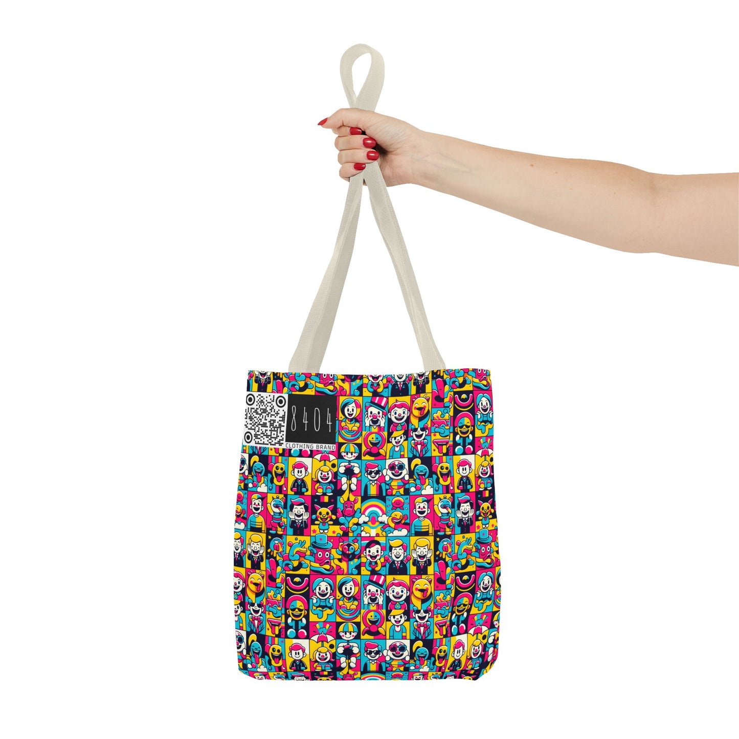 Neon Pop Playful Pop Culture Mashup Tote Bag - 8404 Design-60