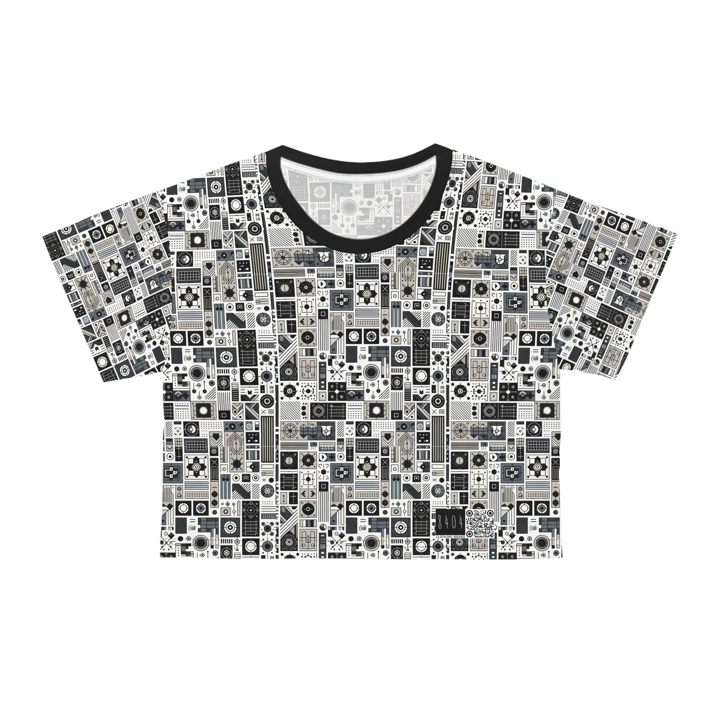 Digital Minimalism Minimalist Tech Crop Tee - 8404 Design-45