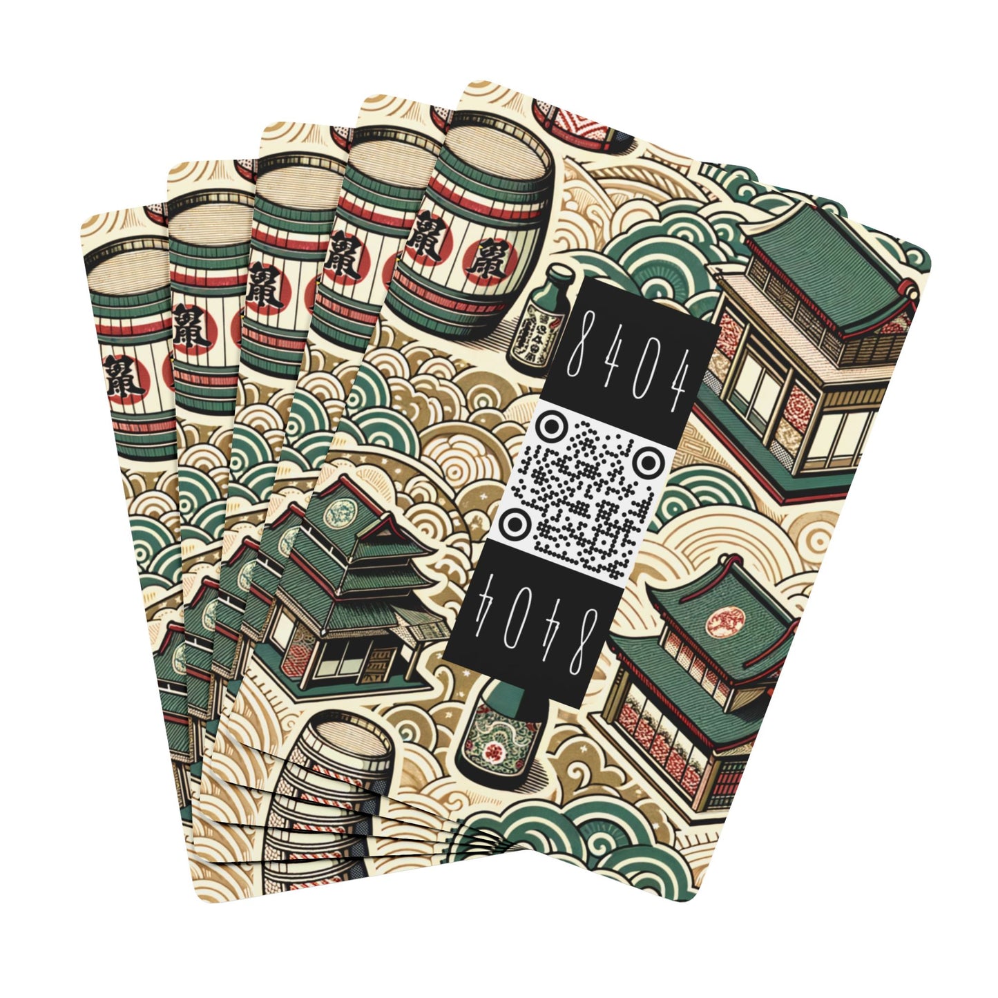 Cultural Artisanal Fusion Contemporary Cultural Elegance Poker Playing Cards - 8404 Design-68 B