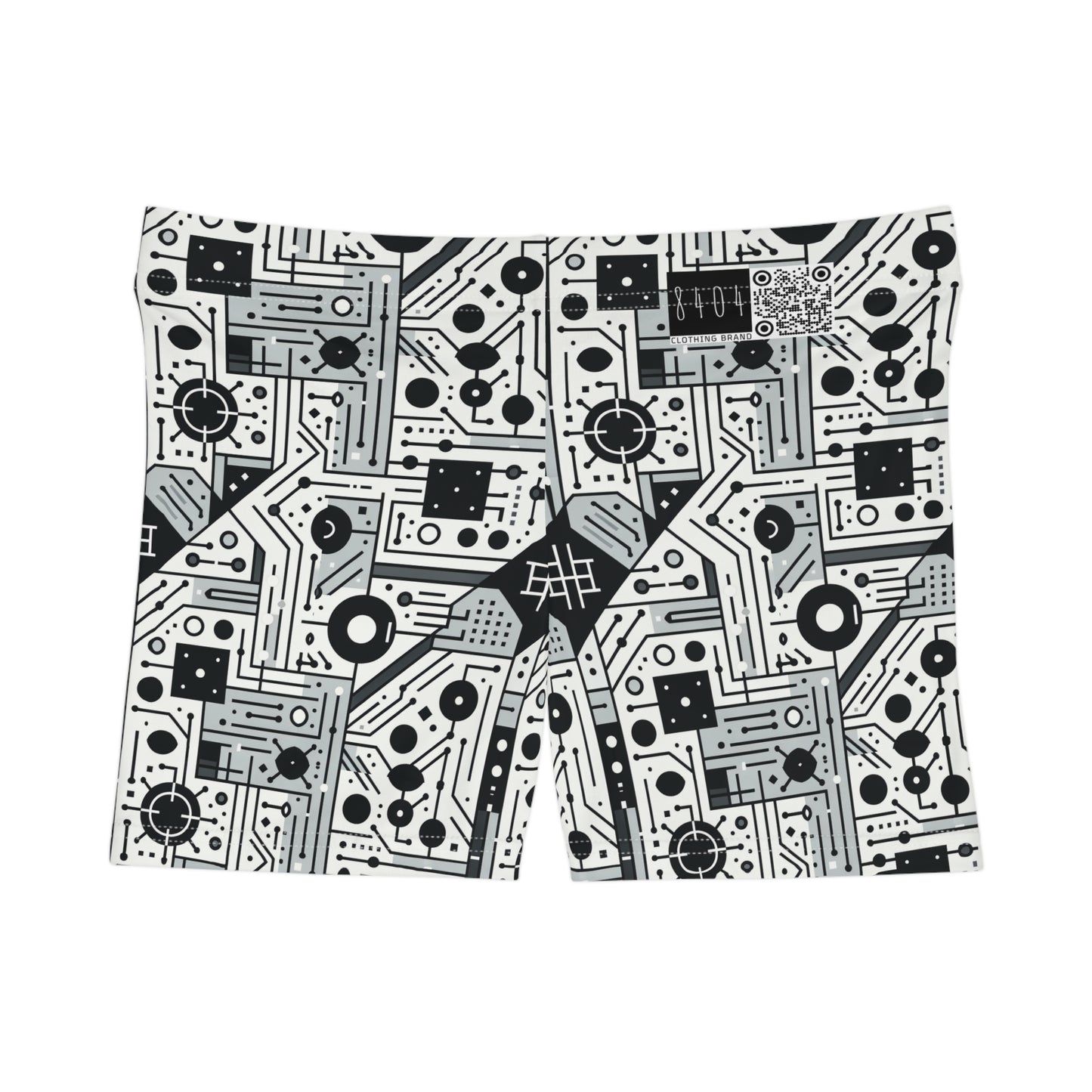 Digital Minimalism Minimalist Tech Women's Shorts - 8404 Design-48