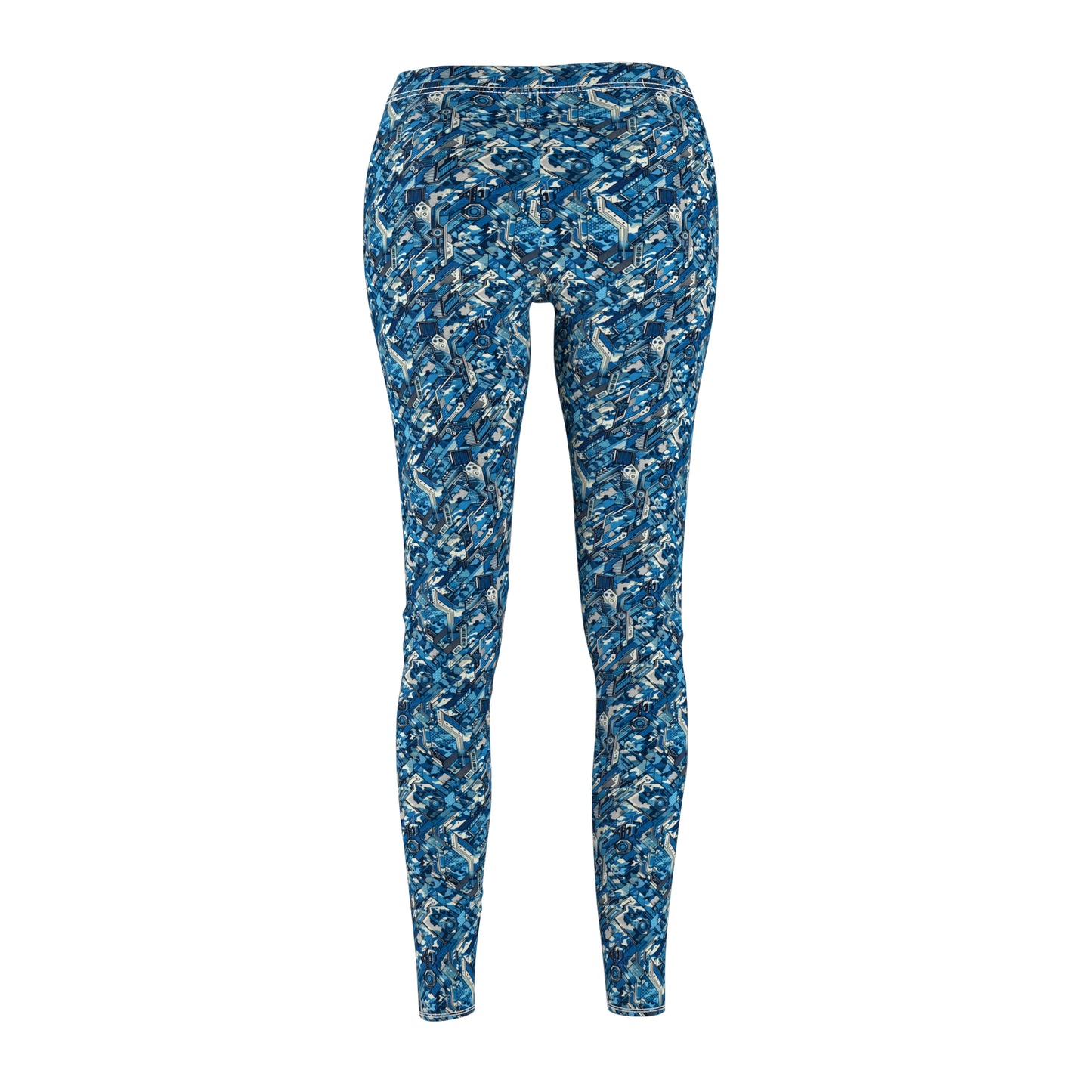 Tech Urban Camo Tech-Forward Streetwear With a Futuristic Military Edge Women's Cut & Sew Casual Leggings - 8404 Design-39