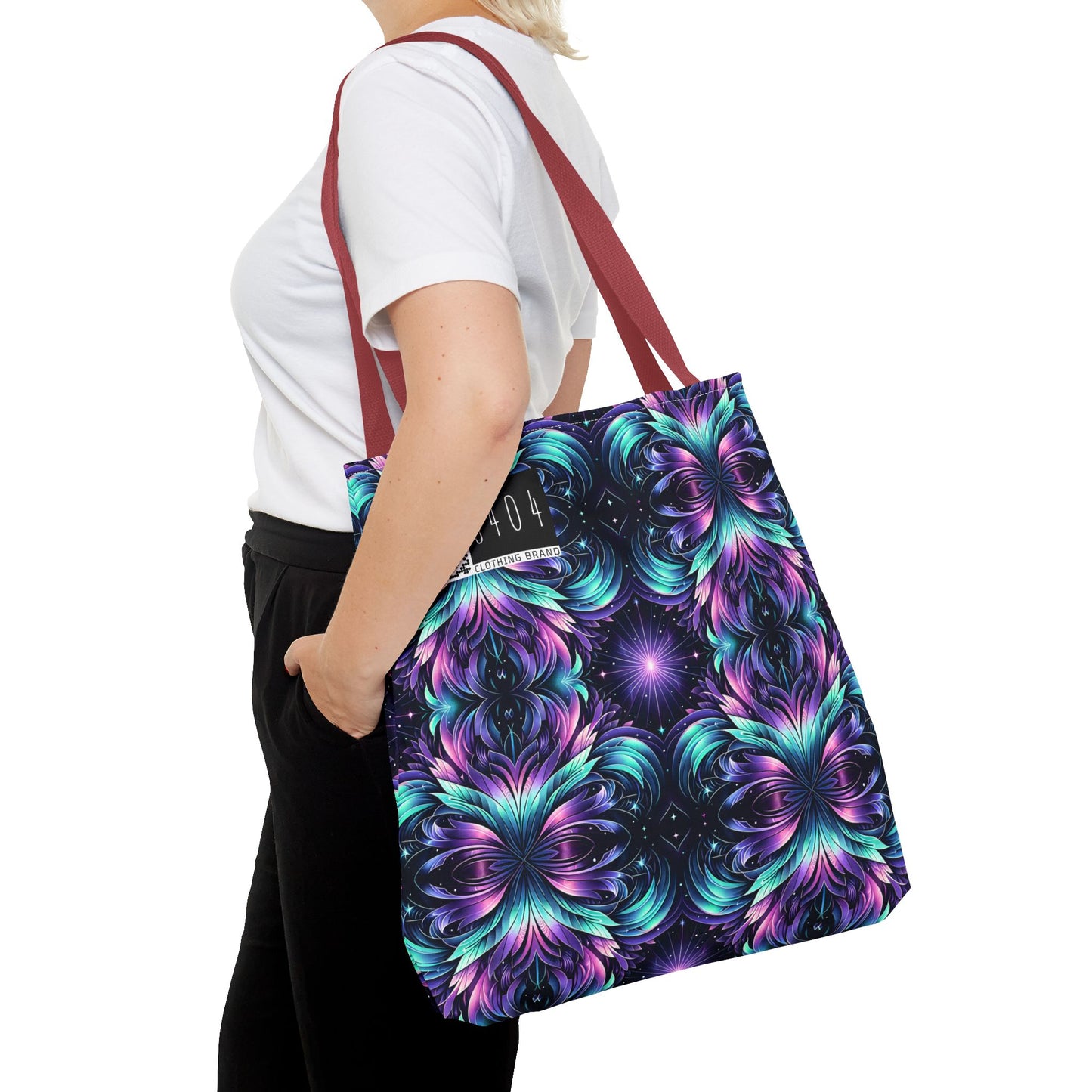 Iridescent Dream Futuristic Tech Tote Bag - 8404 Design-60