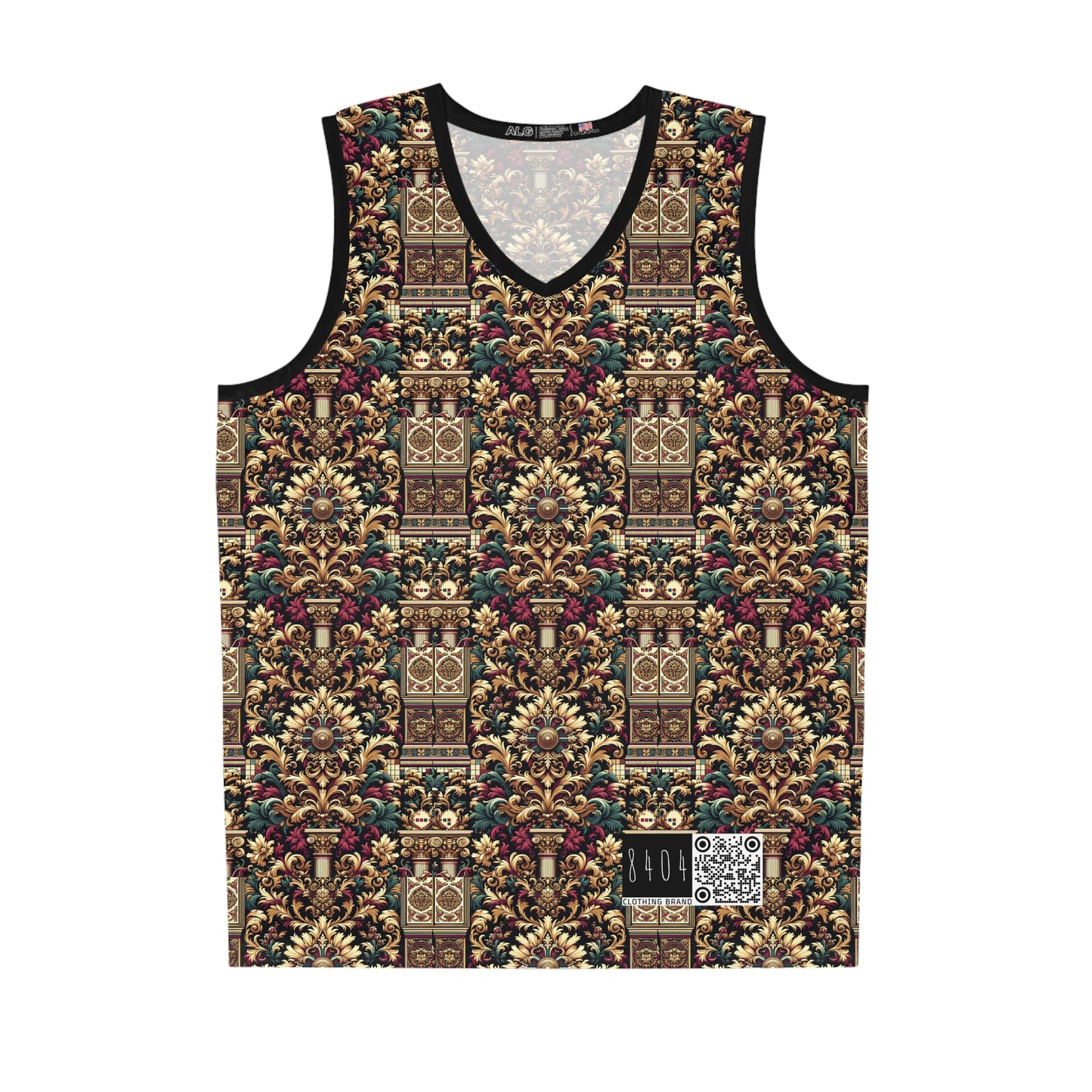 Digital Renaissance Modern Baroque Fusion Basketball Jersey - 8404 Design-57