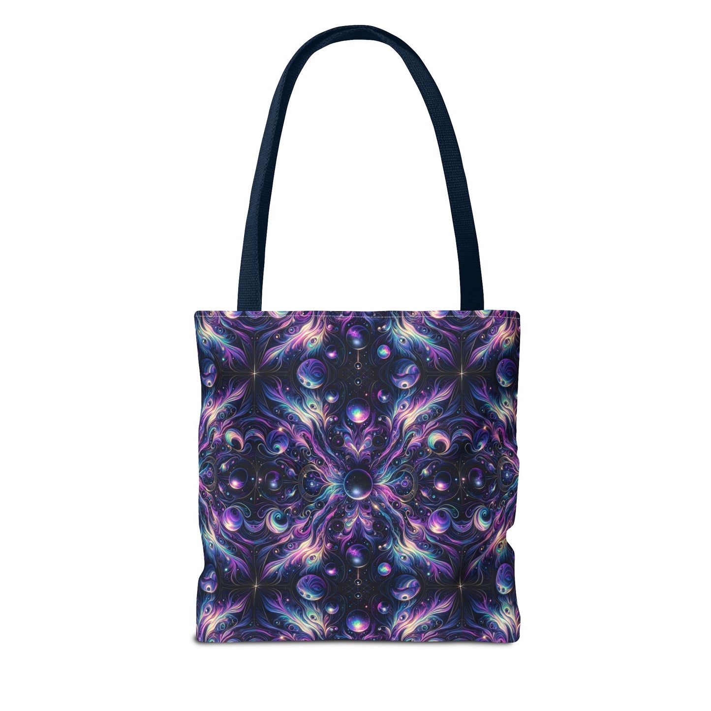 Galactic Hues Tech-Forward Cosmic Fusion Tote Bag - 8404 Design-41