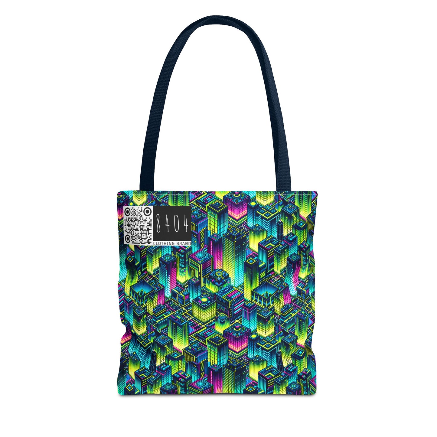 Tech-Infused Neon Tech-Forward Streetwear Tote Bag - 8404 Design-65