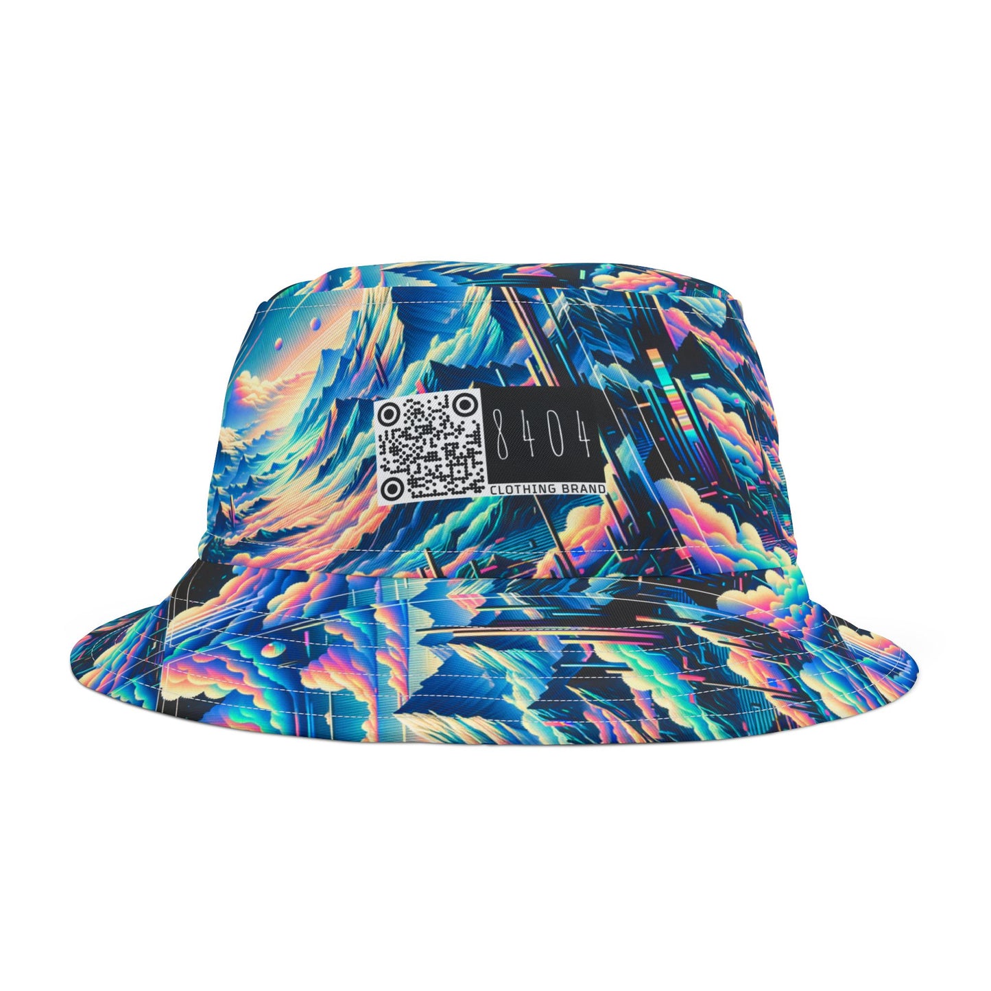 Digital Dreamscapes Digitally-Inspired Streetwear With a Dreamy, Surreal Twist Bucket Hat - 8404 Design-69
