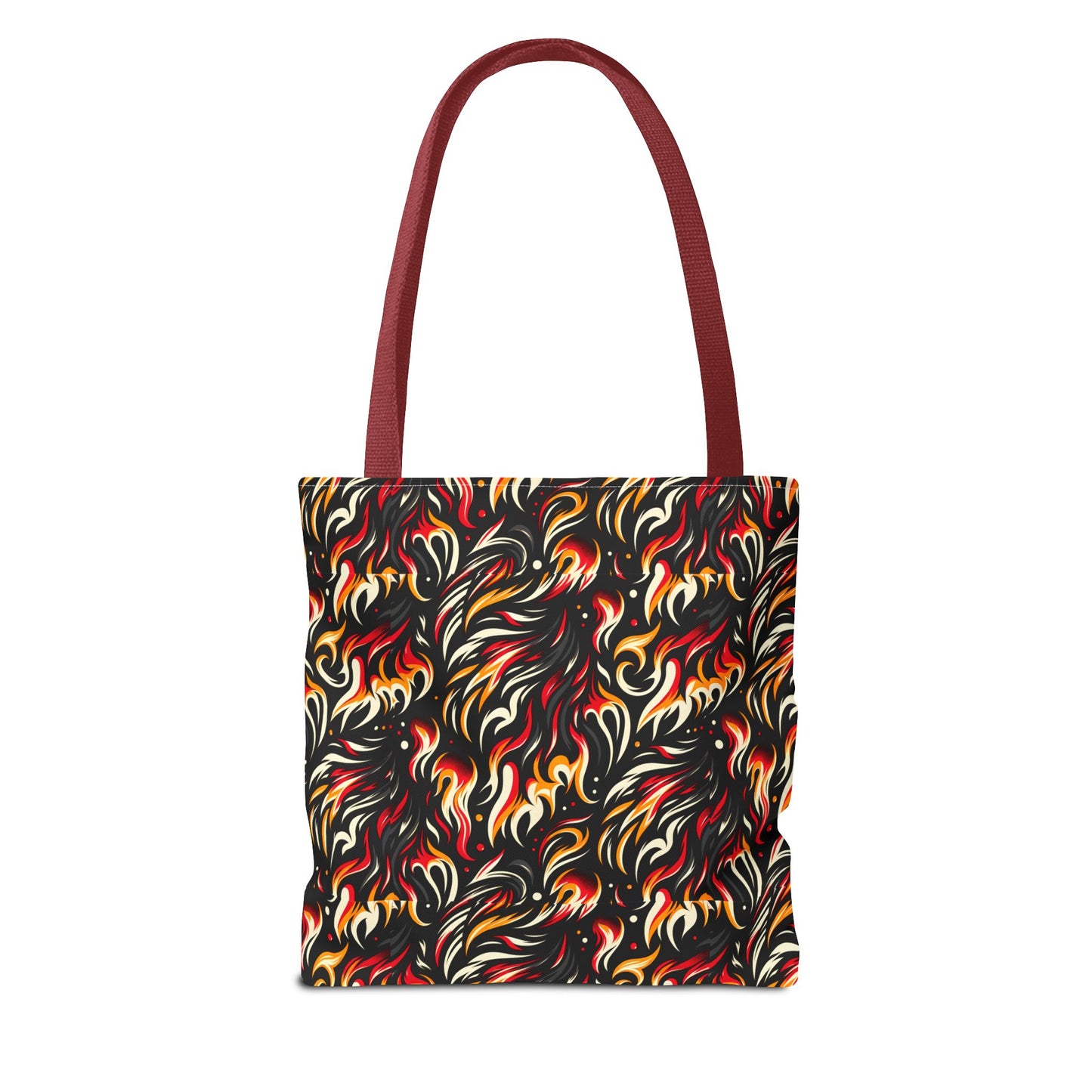 Fire & Flames Bold Streetwear Statement Tote Bag - 8404 Design-60