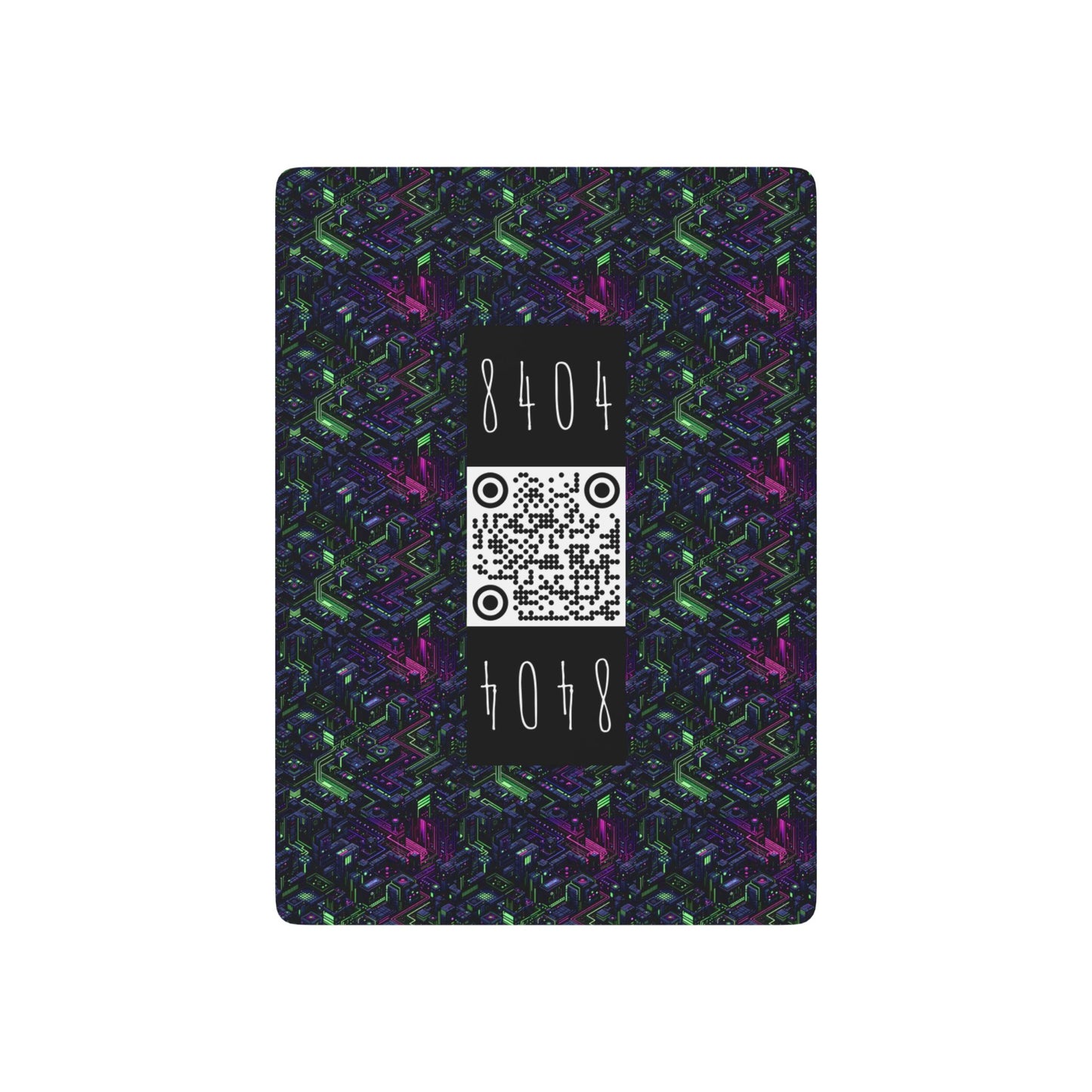 Tech Noir Futuristic Cyberpunk Poker Playing Cards - 8404 Design-55 S