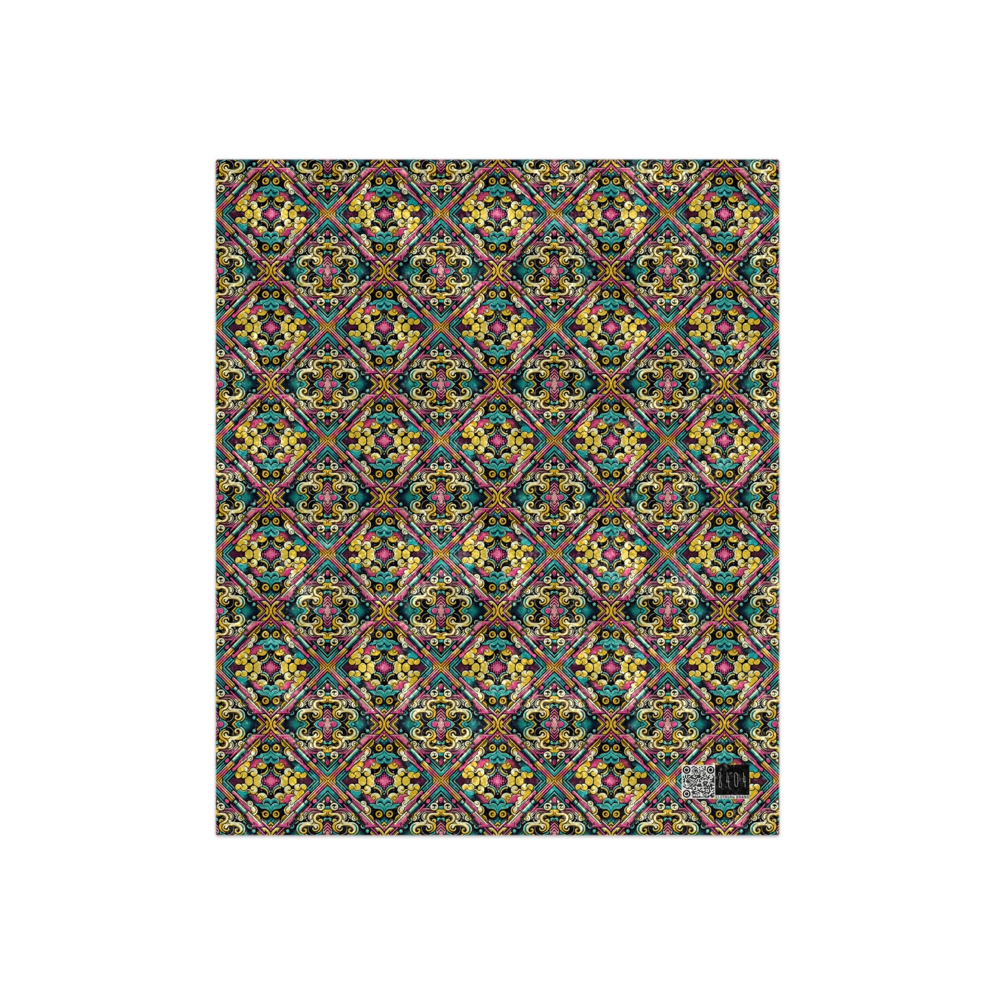 Neon Pop Art Revival Pop Culture Retro Crushed Velvet Blanket - 8404 Design-59