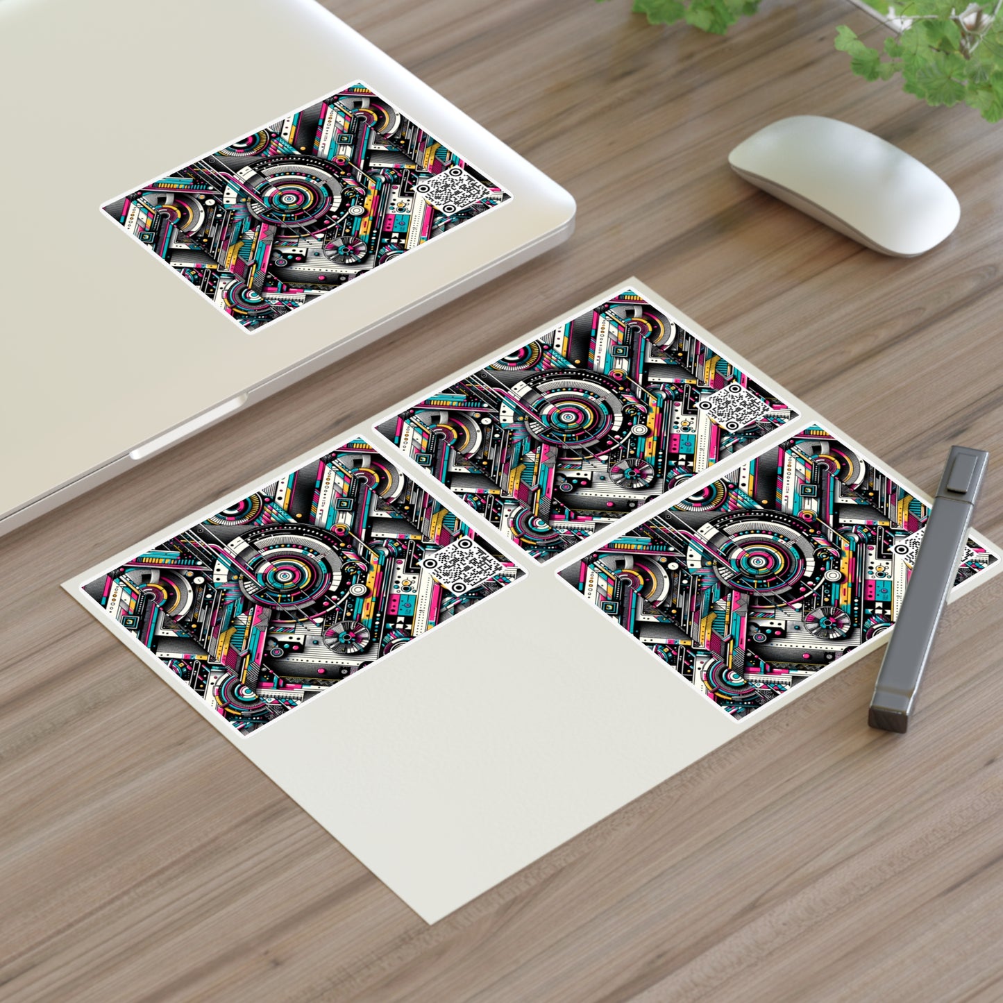 Tech-Forward Graphics Tech-Forward Streetwear Blending Human Creativity With Ai Innovation Sticker Sheets - 8404 Design-52
