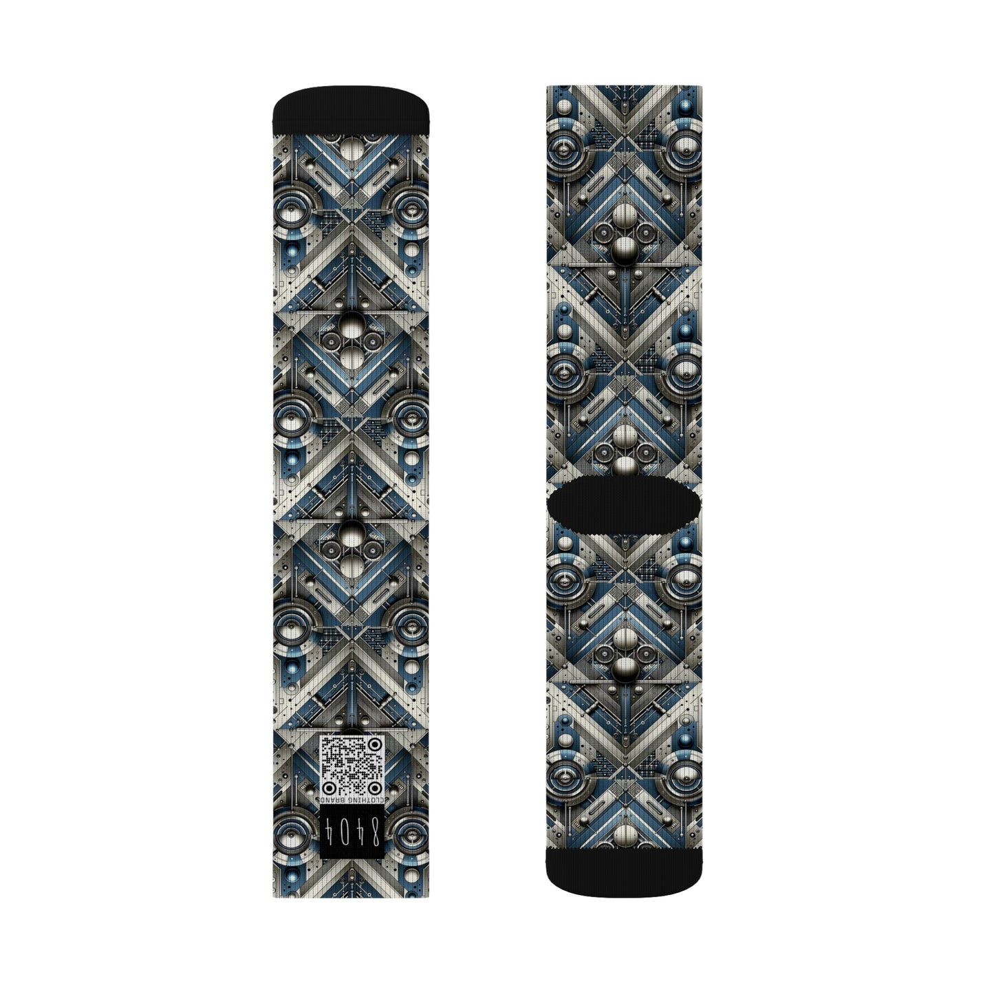 Tech Utility Fusion Tech-Forward Utility With a Futuristic Edge Sublimation Socks - 8404 Design-63