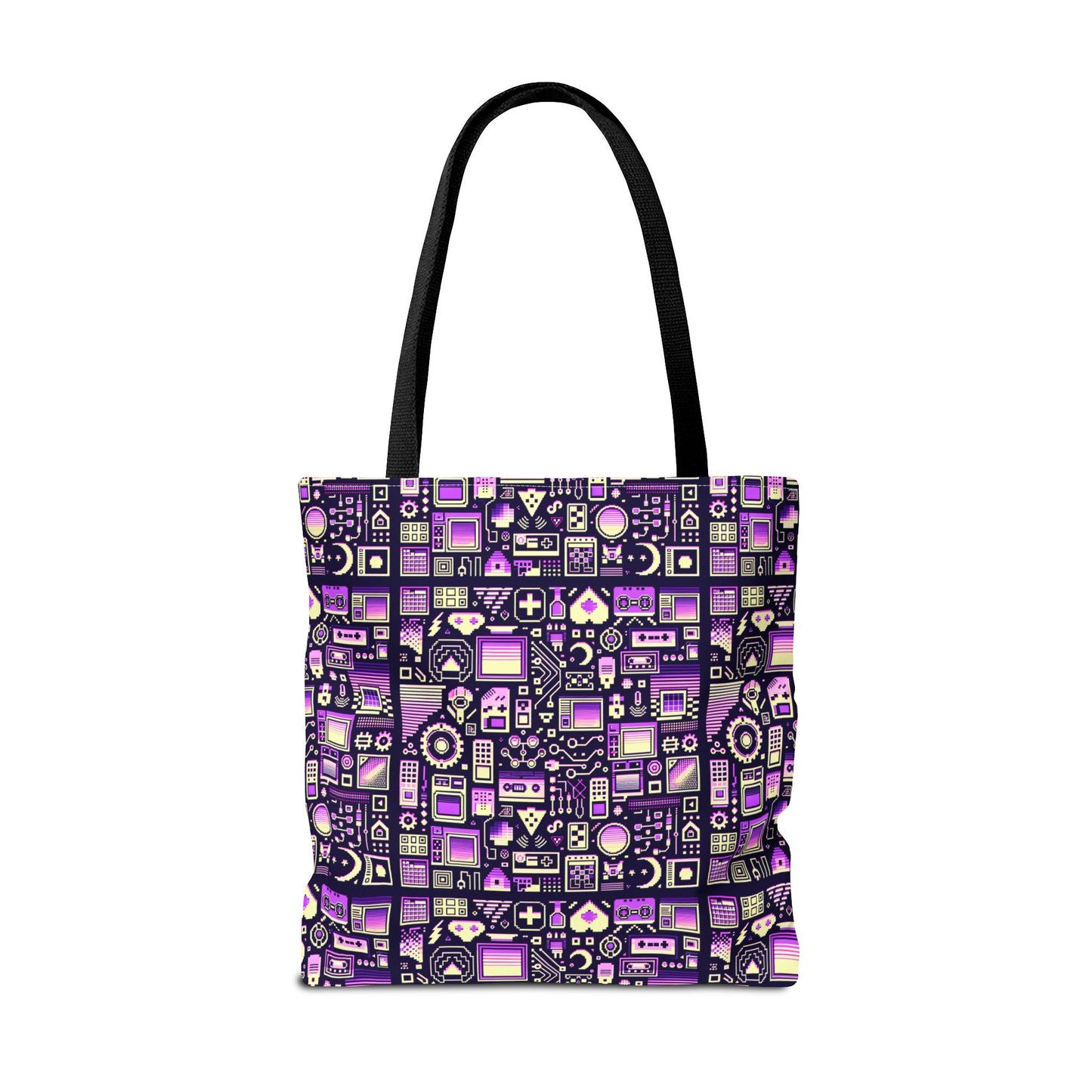 Digital Nostalgia Remix Modern Vintage Fusion Tote Bag - 8404 Design-54