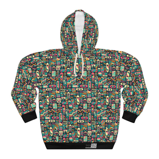 Skate Culture Revival Urban Retro Cool Pullover Hoodie - 8404 Design-61