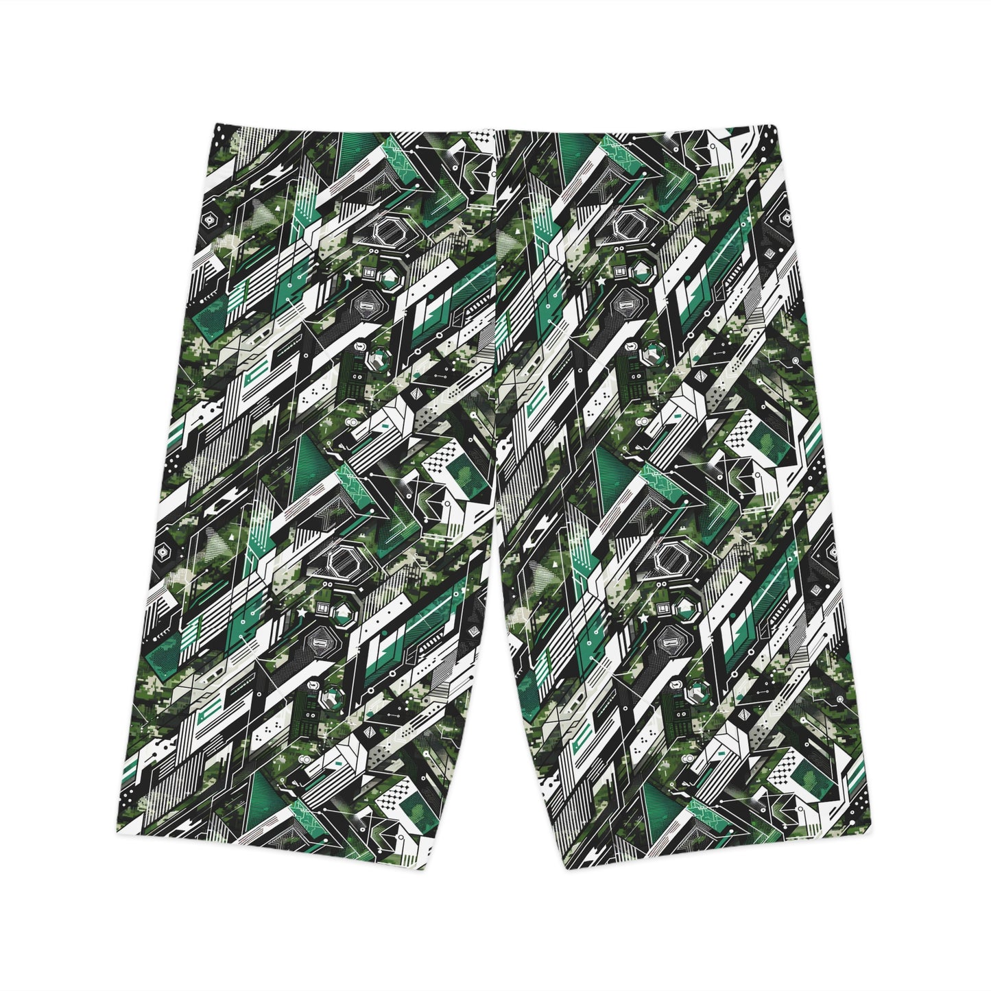 Tech Camo Fusion Tech-Forward Streetwear With a Futuristic Edge Women's Bike Shorts - 8404 Design-63