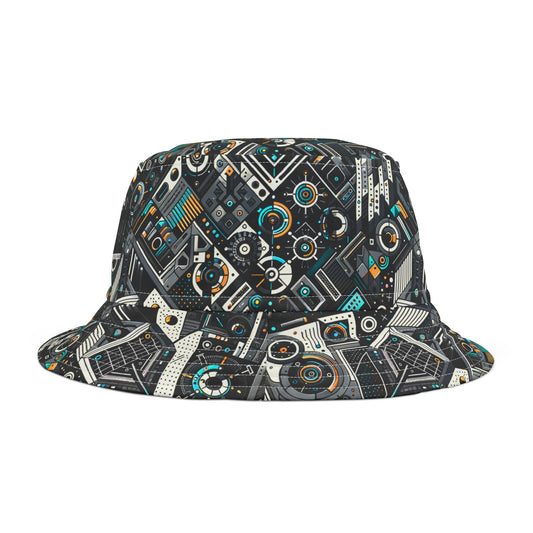 Tech-Forward Athleisure Sleek Tech Aesthetic Bucket Hat - 8404 Design-56