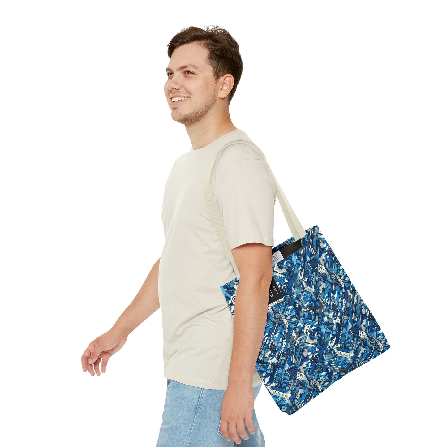 Tech Urban Camo Tech-Forward Streetwear With a Futuristic Military Edge Tote Bag - 8404 Design-39