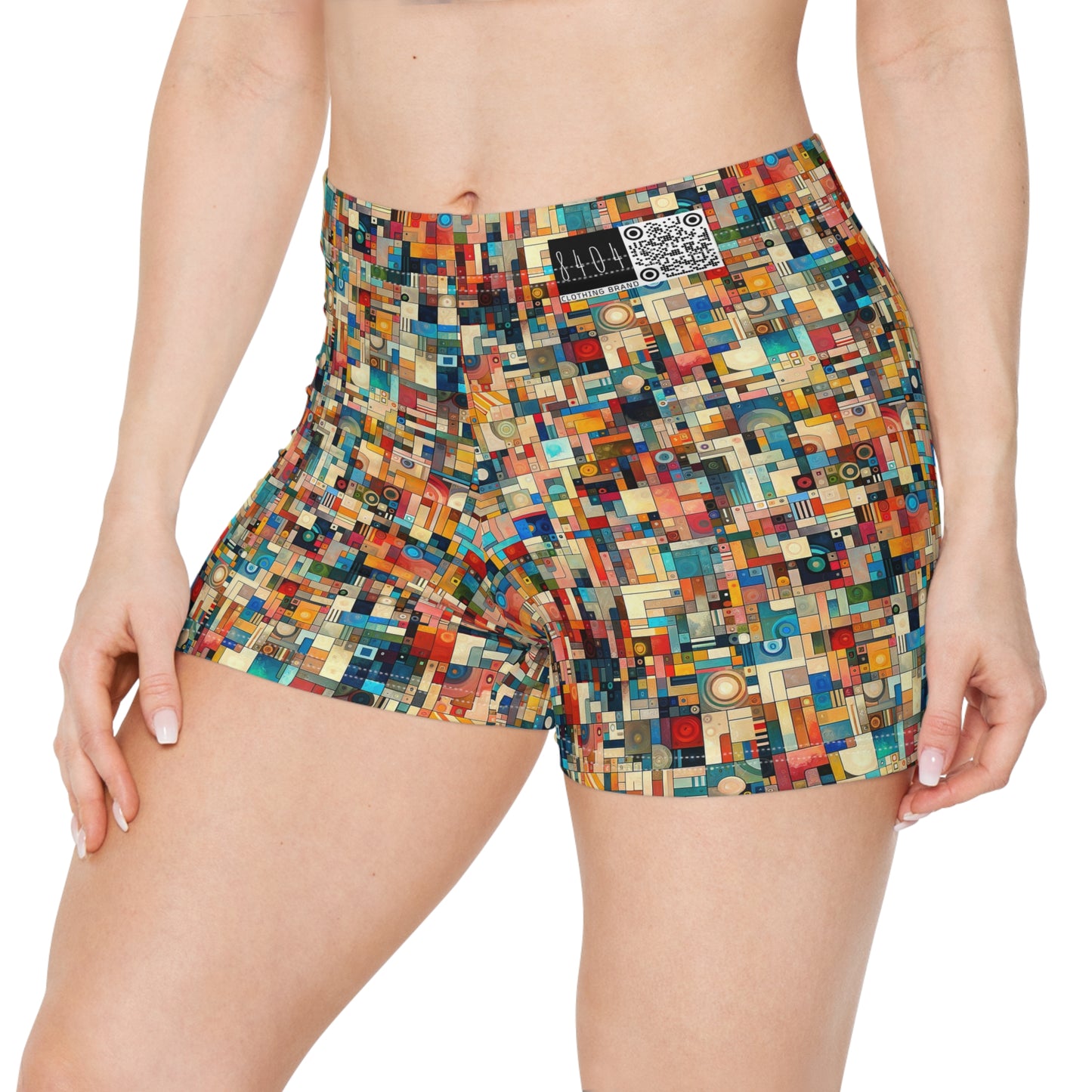 Digital Artistic Expression Artistic Streetwear Women's Shorts - 8404 Design-46