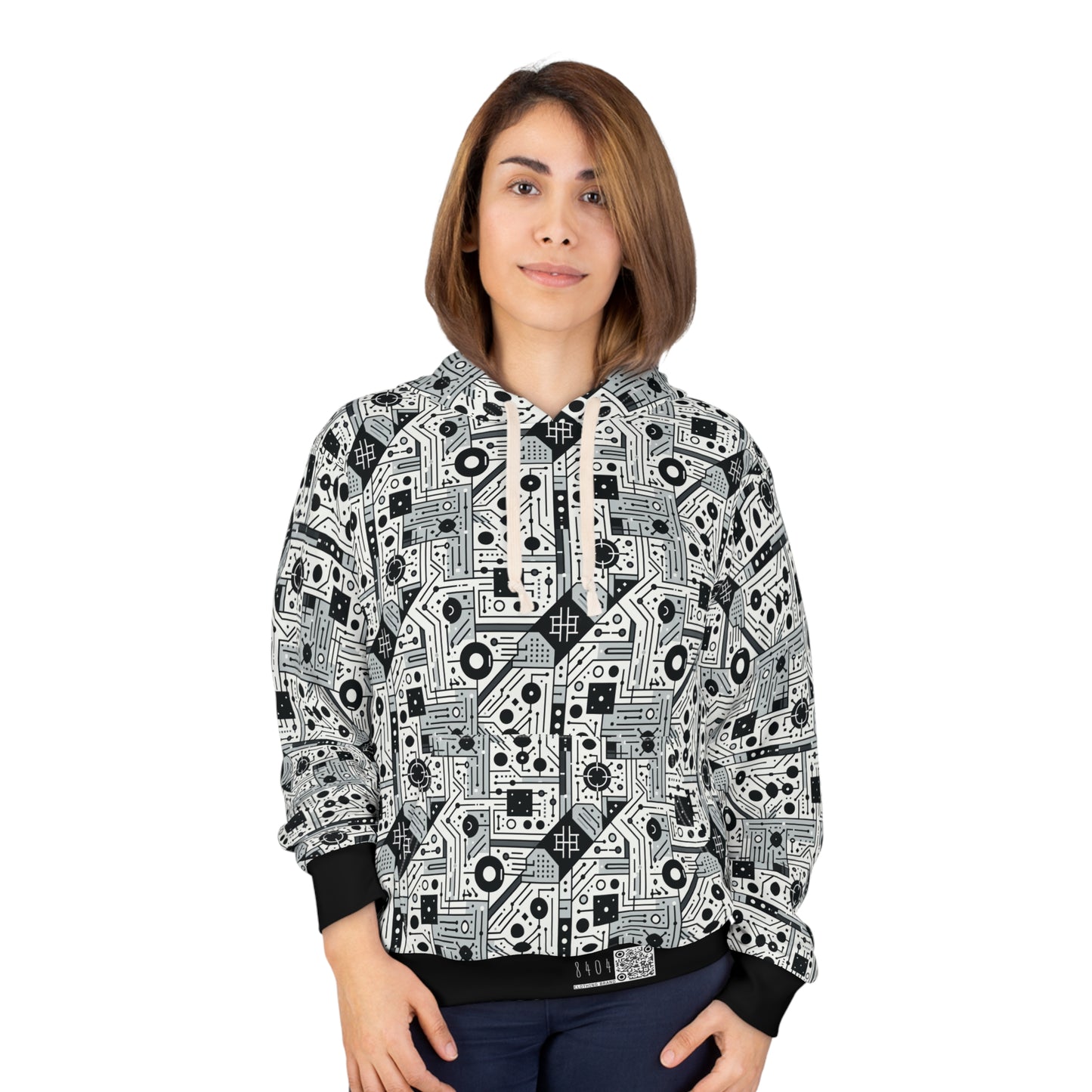 Digital Minimalism Minimalist Tech Pullover Hoodie - 8404 Design-48