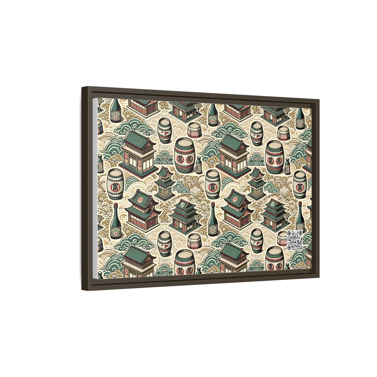 Cultural Artisanal Fusion Contemporary Cultural Elegance Matte Canvas, Framed (multi-Color) - 8404 Design-68 B