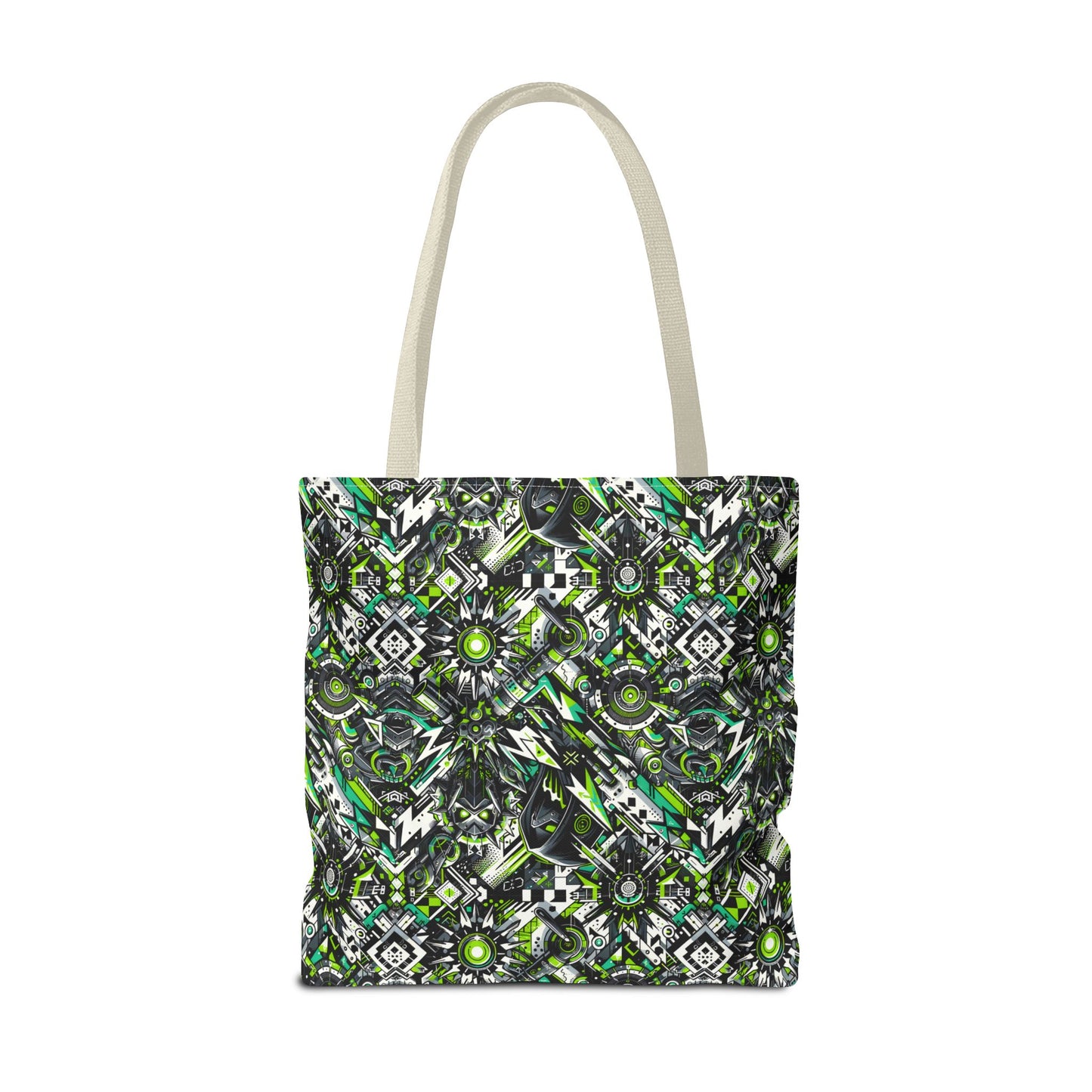 Graffiti Tech Fusion Bold Streetwear Fusion Tote Bag - 8404 Design-50