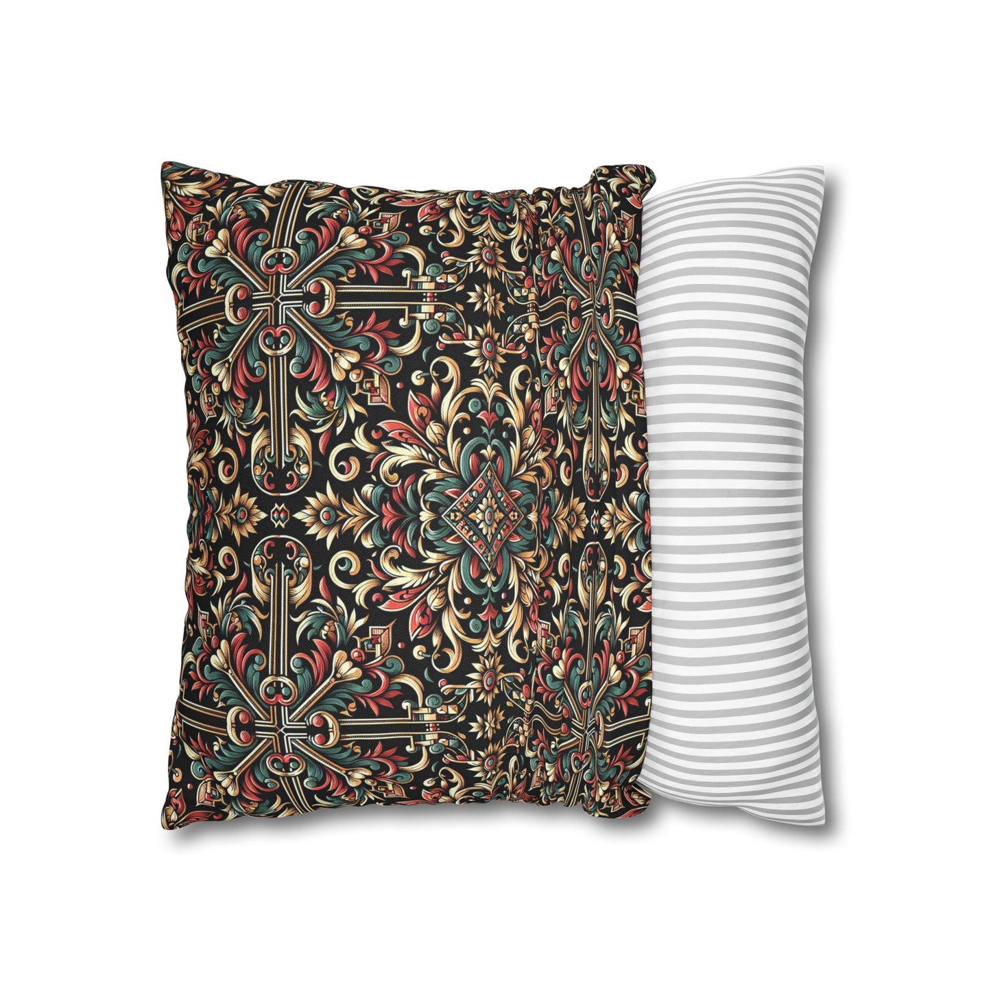 Streetwear Renaissance Artistic Clash of Old and New Spun Polyester Square Pillowcase - 8404 Design-46