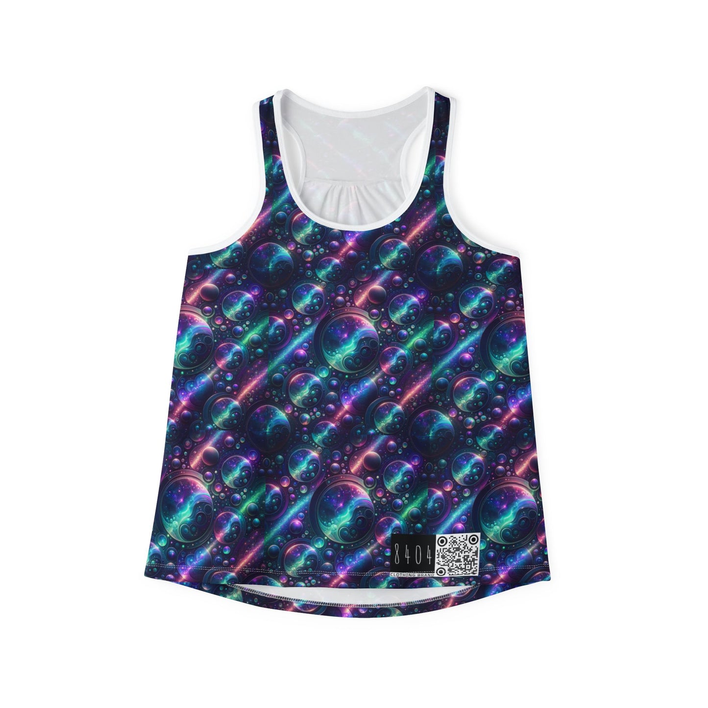 Iridescent Tech Fusion Tech-Forward Streetwear Women's Tank Top - 8404 Design-51
