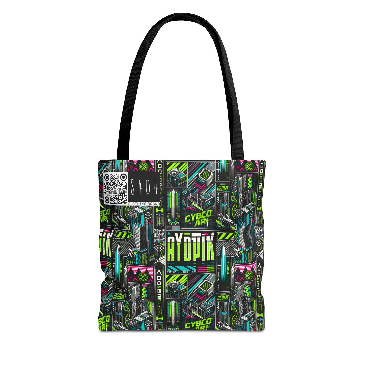Tech-Forward Graphics Tech-Inspired Streetwear Tote Bag - 8404 Design-46