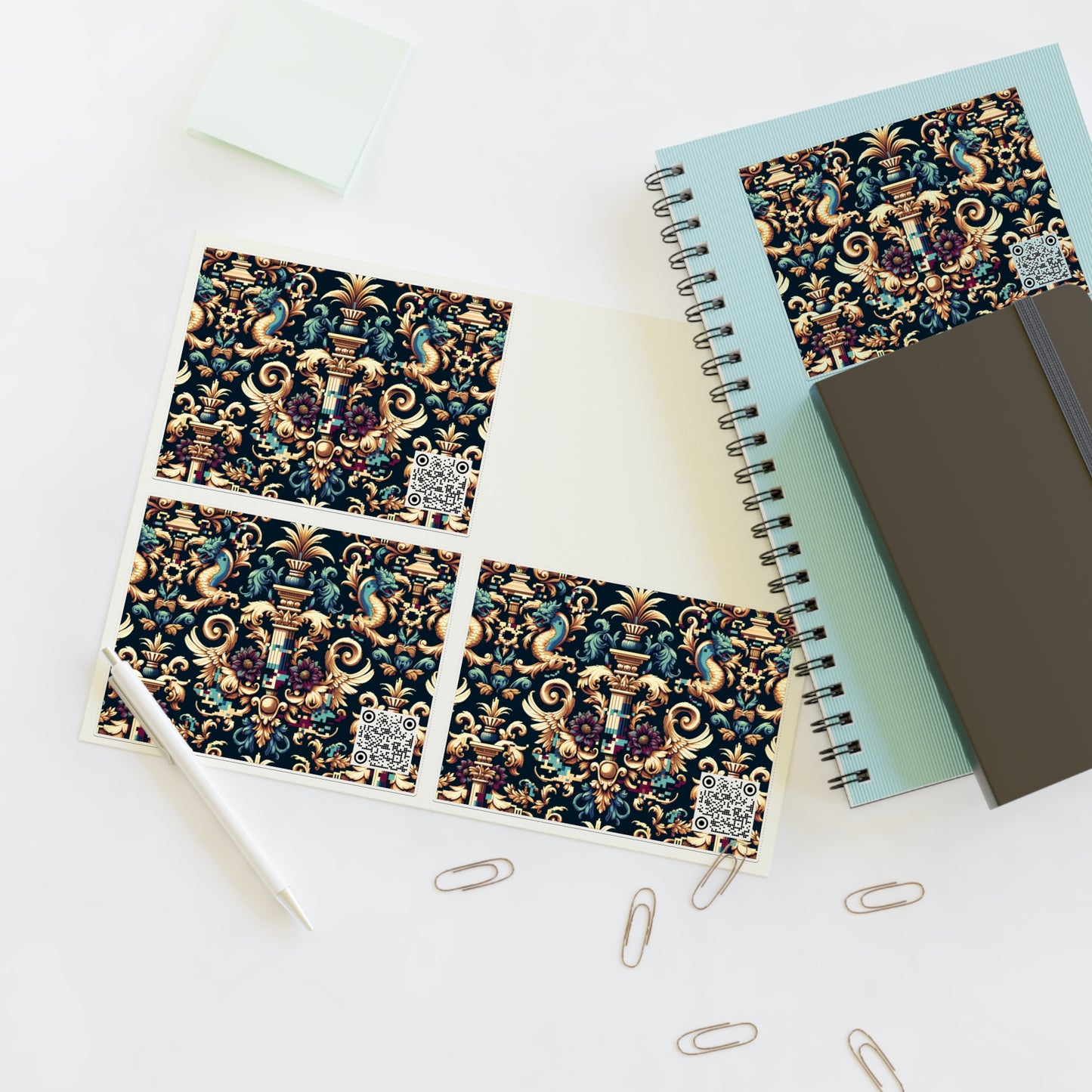 Digital Renaissance Modern Baroque Fusion Sticker Sheets - 8404 Design-57