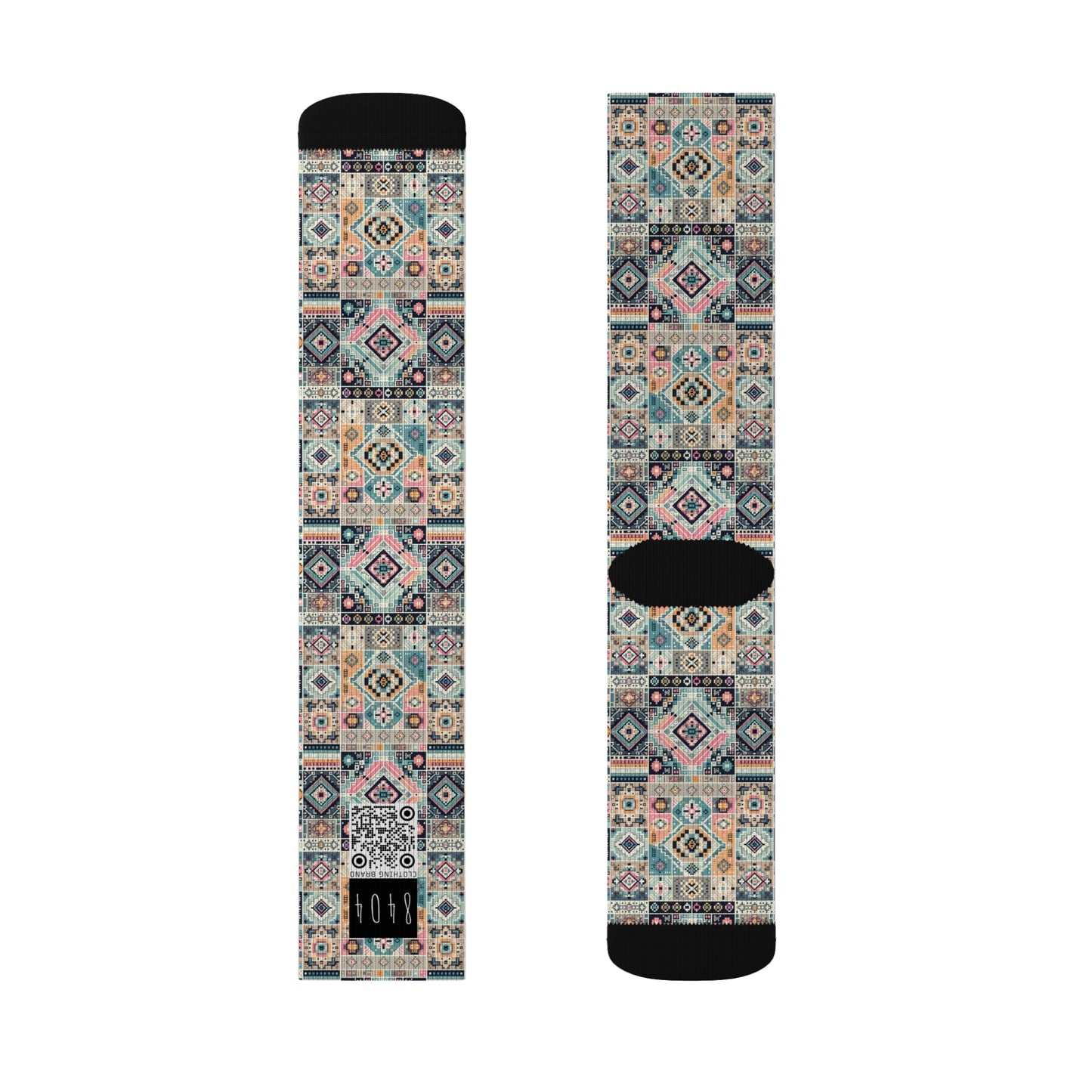 Digital Artisanal Fusion Digital Artisanal Sublimation Socks - 8404 Design-55