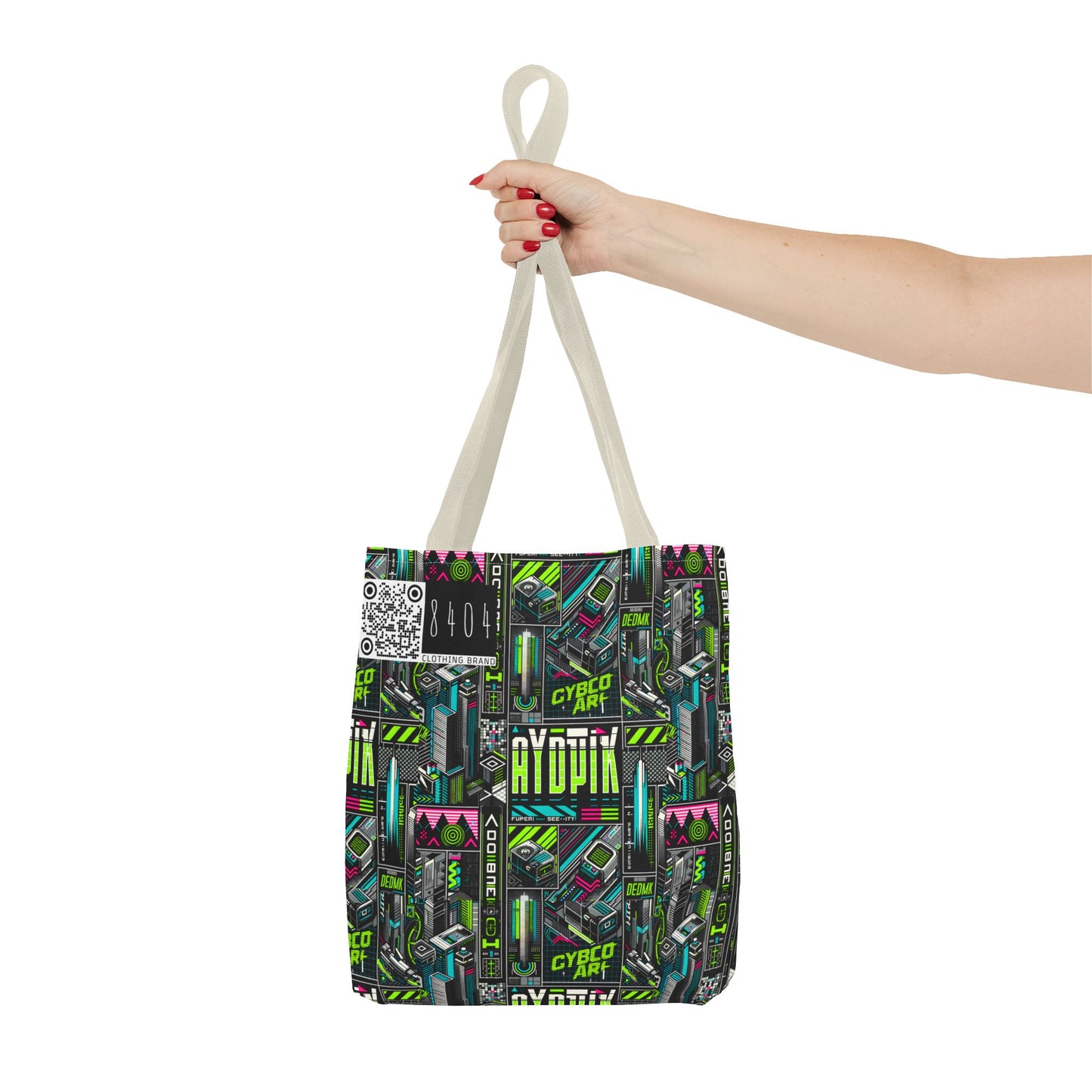 Tech-Forward Graphics Tech-Inspired Streetwear Tote Bag - 8404 Design-46