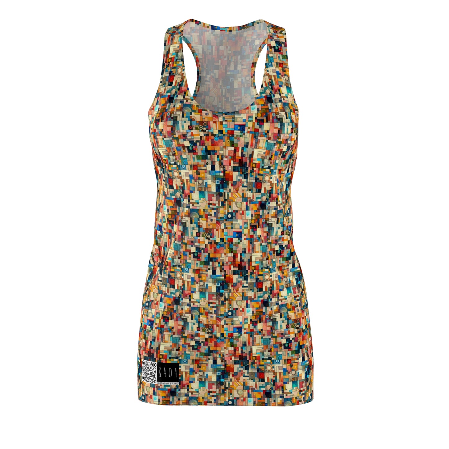 Digital Artistic Expression Artistic Streetwear Women's Cut & Sew Racerback Dress - 8404 Design-46