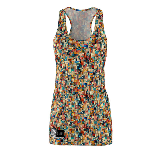 Digital Artistic Expression Artistic Streetwear Women's Cut & Sew Racerback Dress - 8404 Design-46